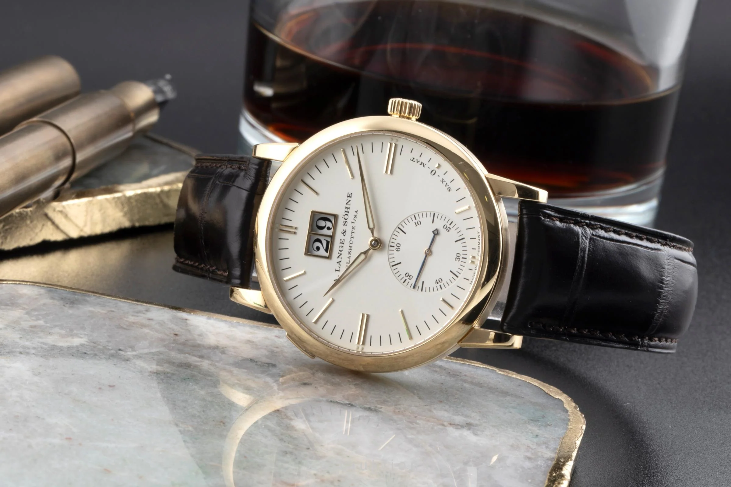 A. Lange & Söhne Langematik 18 ct gold automatic men's watch 308.021F  [2504299] - Image 3