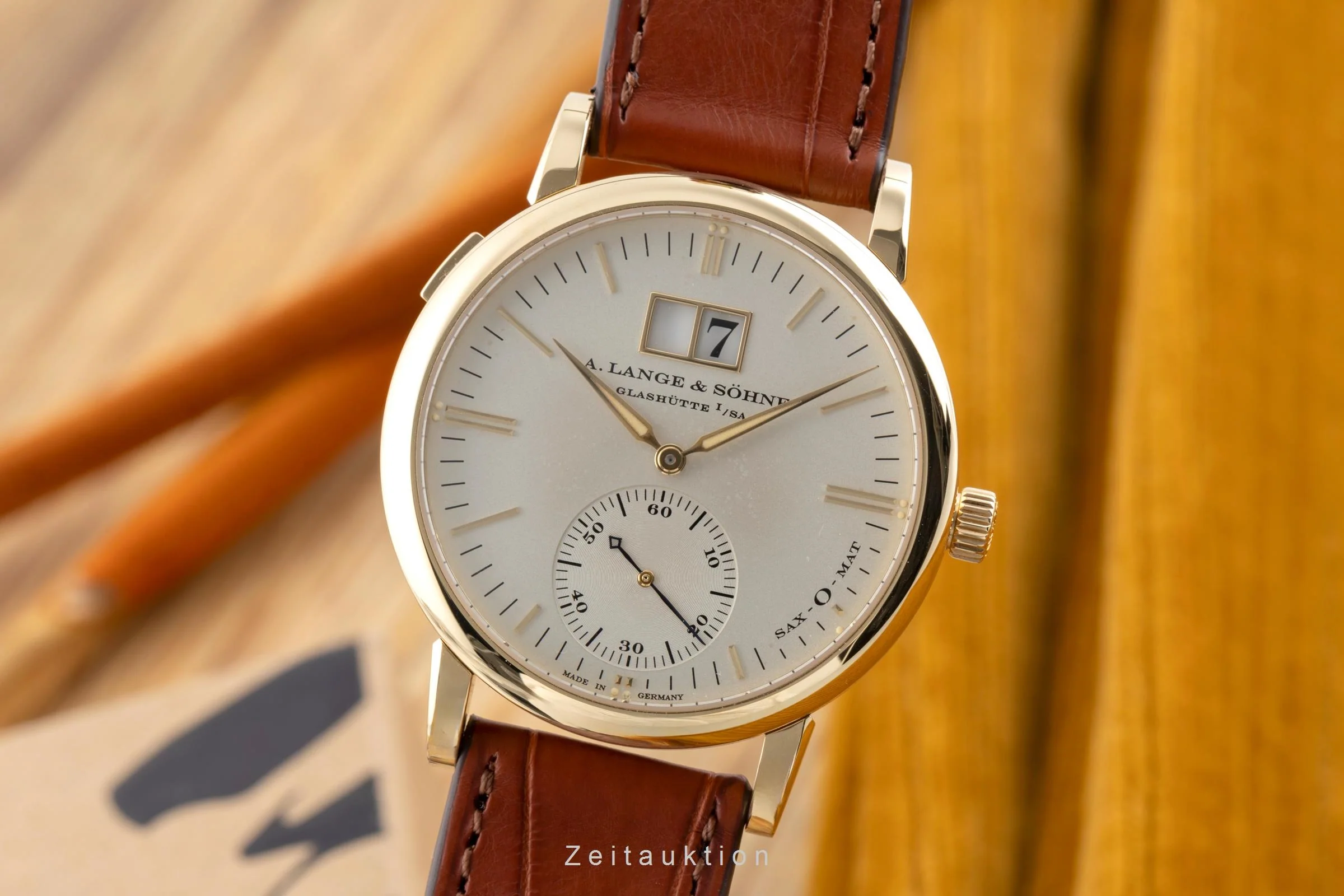 A. Lange & Söhne SAX-O-MAT 18 ct gold automatic men's watch 308.021  [2503206] - Image 2