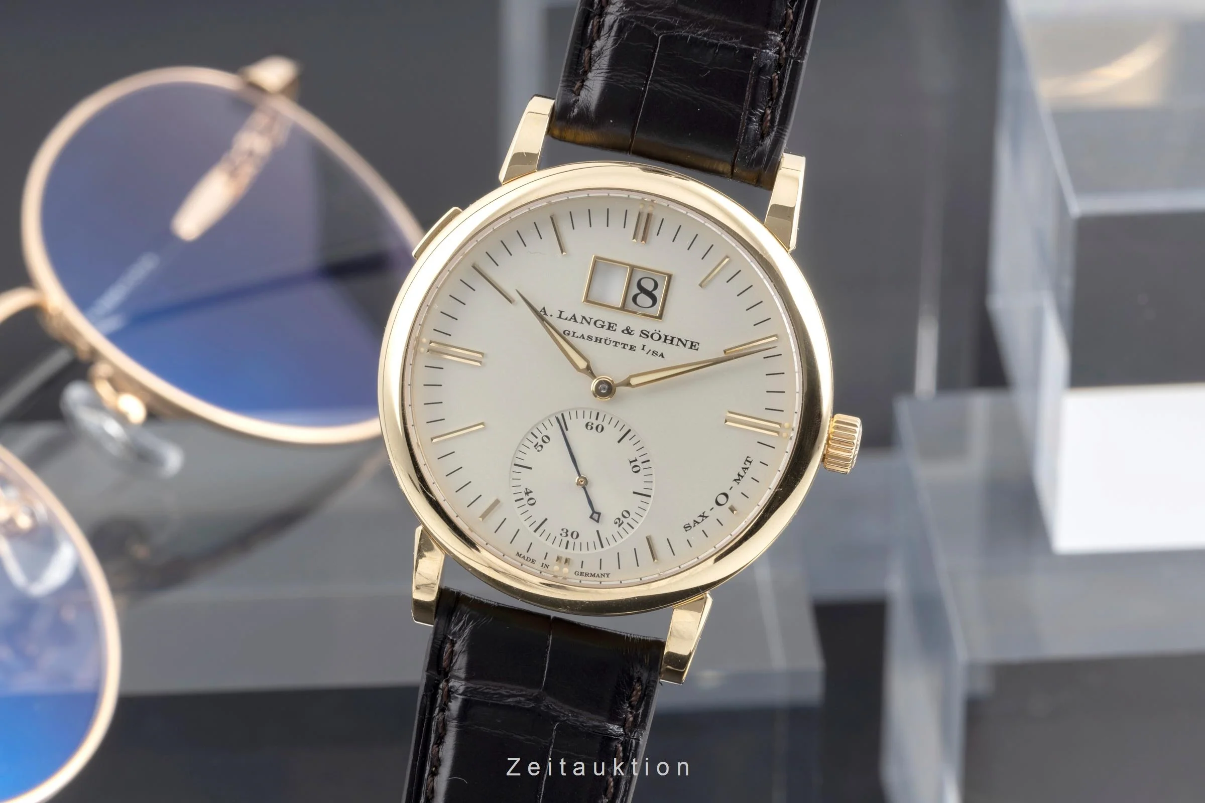 A. Lange & Söhne SAX-O-MAT 18 ct gold automatic men's watch 308.021  [2505086] - Image 2
