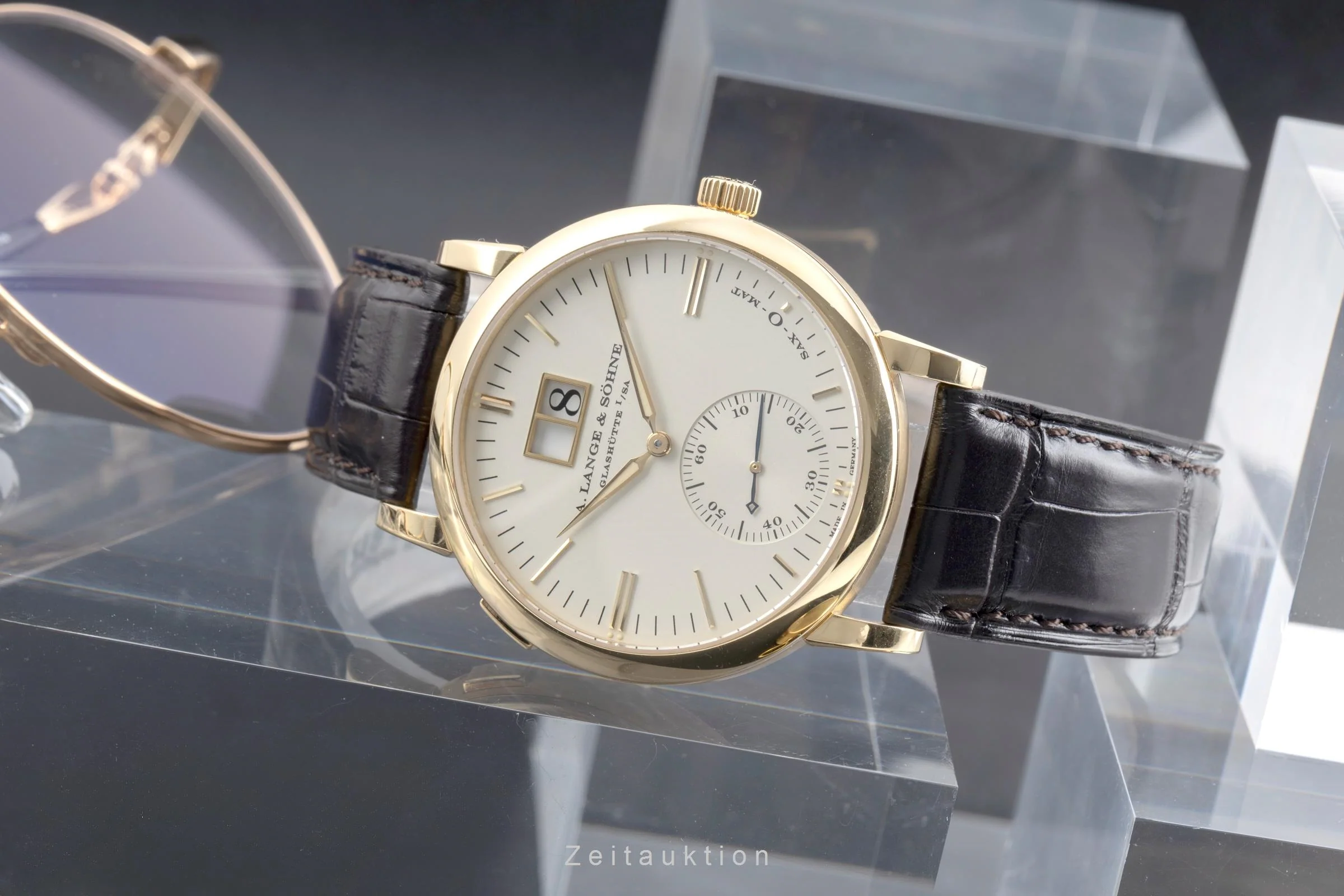 A. Lange & Söhne SAX-O-MAT 18 ct gold automatic men's watch 308.021  [2505086] - Image 3