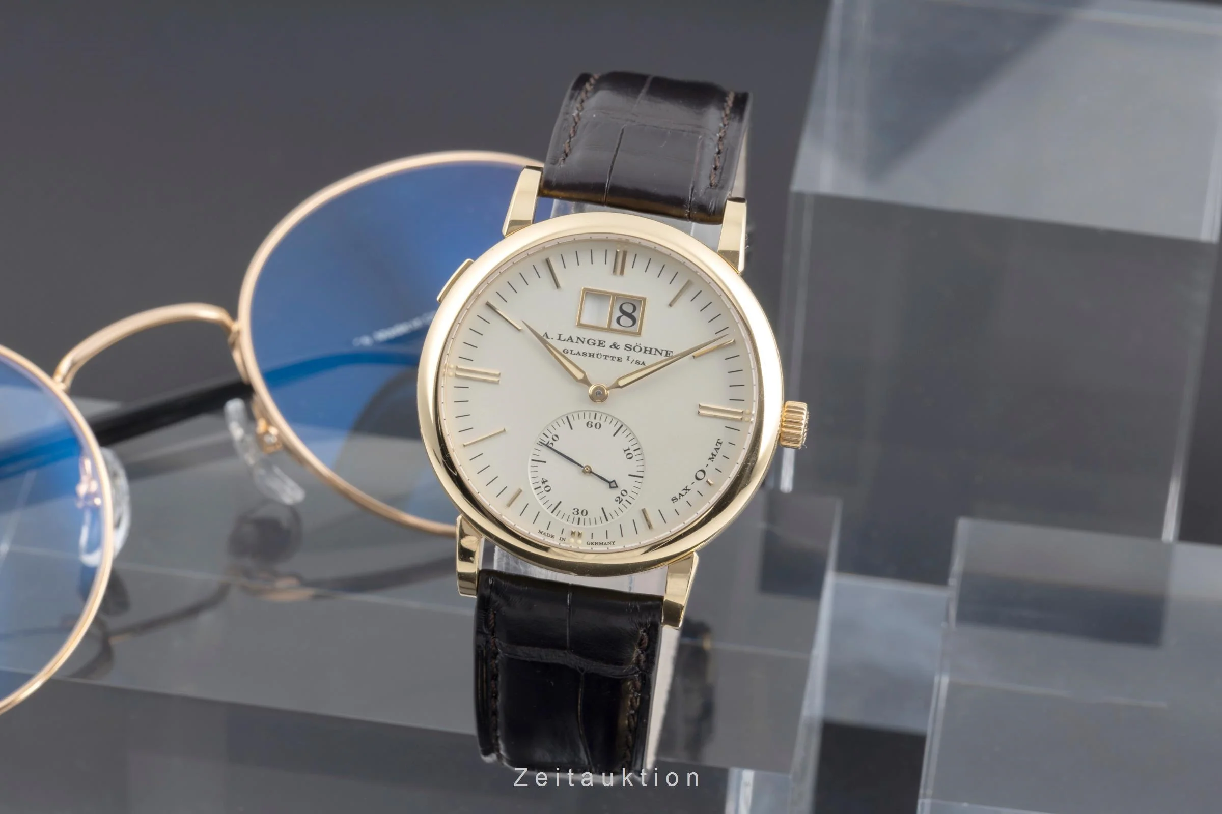 A. Lange & Söhne SAX-O-MAT 18 ct gold automatic men's watch 308.021  [2505086] - Image 4