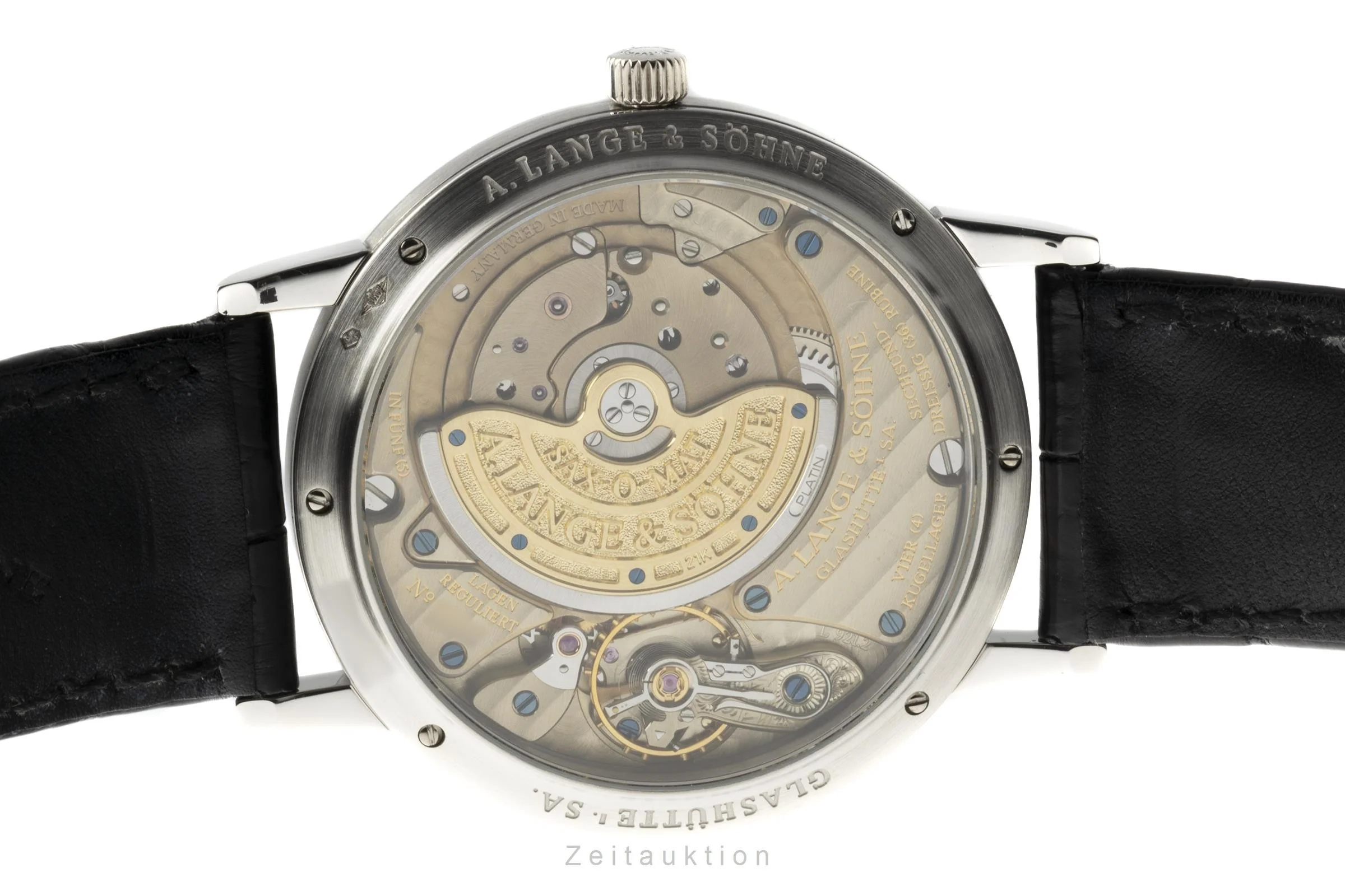 A. Lange & Söhne SAX-O-MAT platinium automatic men's watch 301.025  [2206578] - Image 9