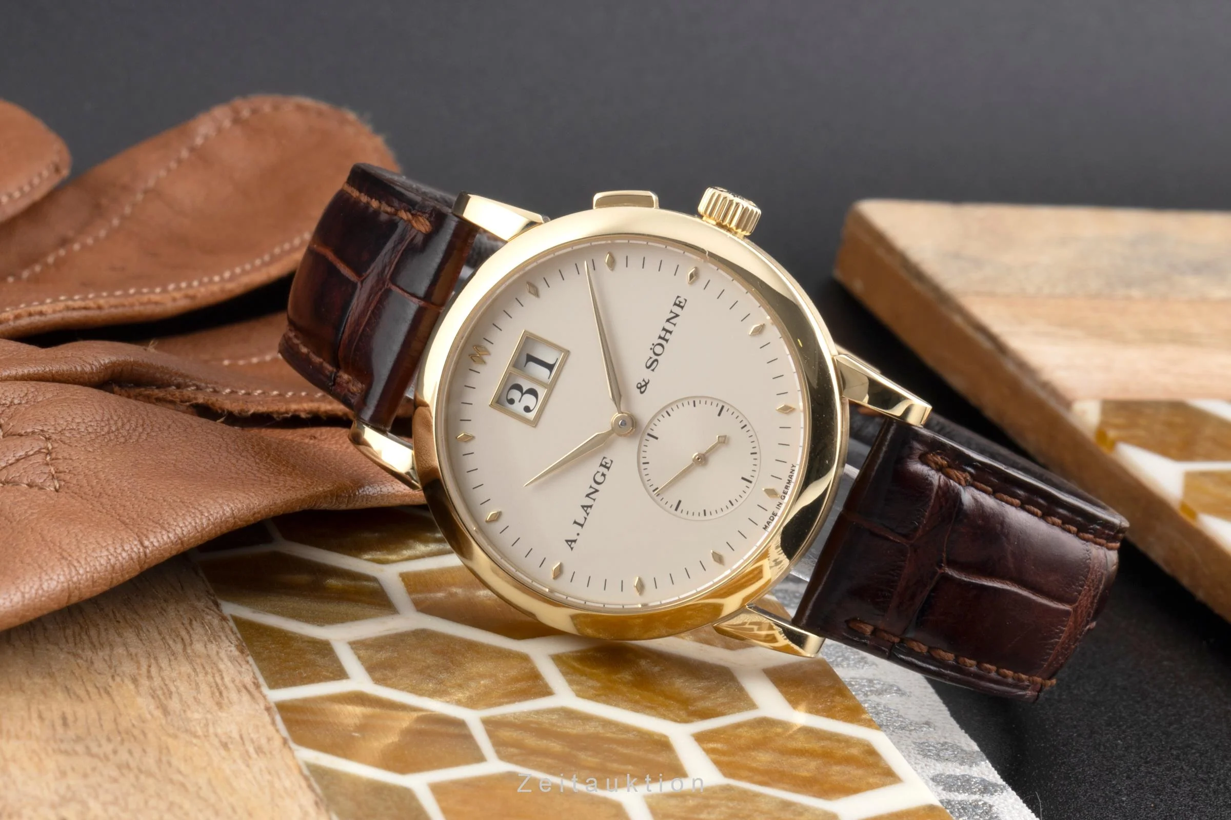 A. Lange & Söhne Saxonia 18 ct gold manual winding men's watch 105.021  [2504542] - Image 3