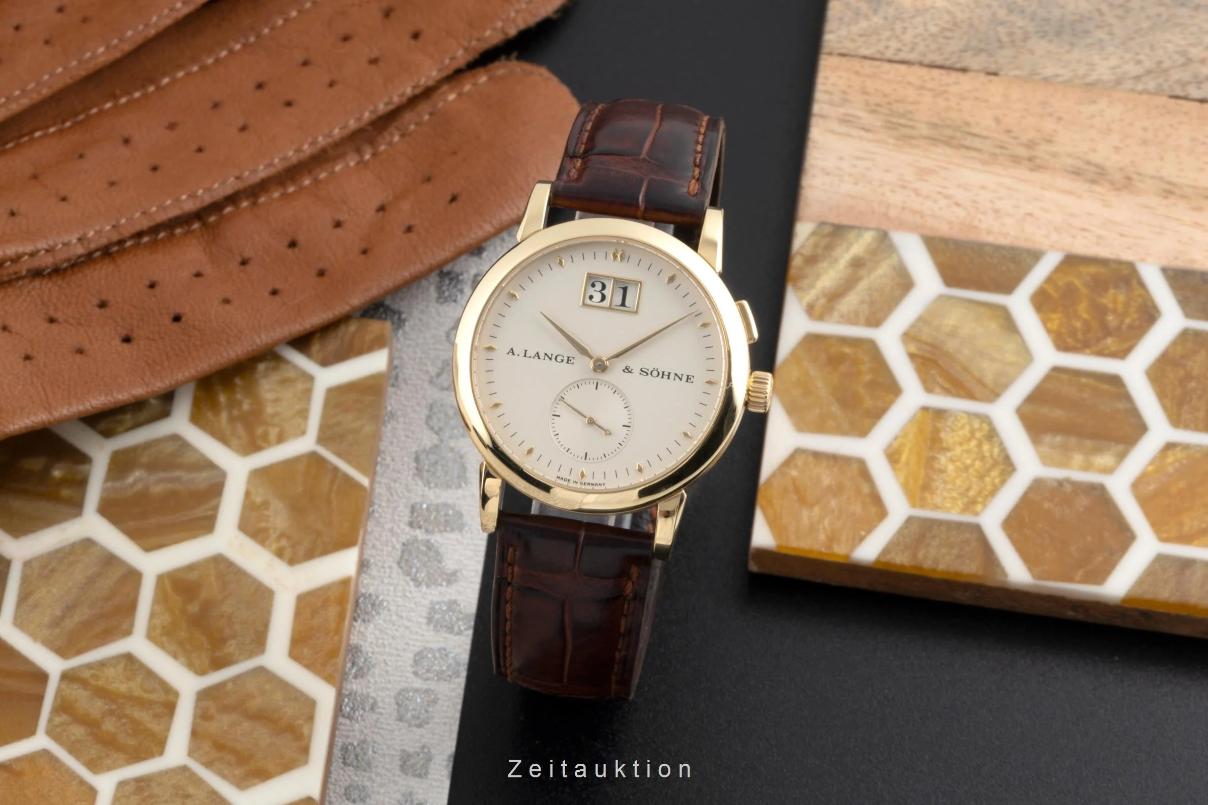 A. Lange & Söhne Saxonia 18 ct gold manual winding men's watch 105.021  [2504542] - Image 4