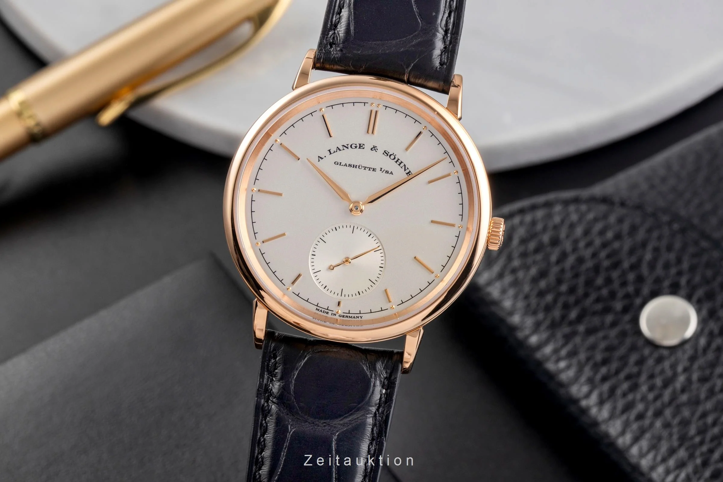 A. Lange & Söhne Saxonia 18 ct red gold automatic men's watch 380.032  [2504221] - Image 2