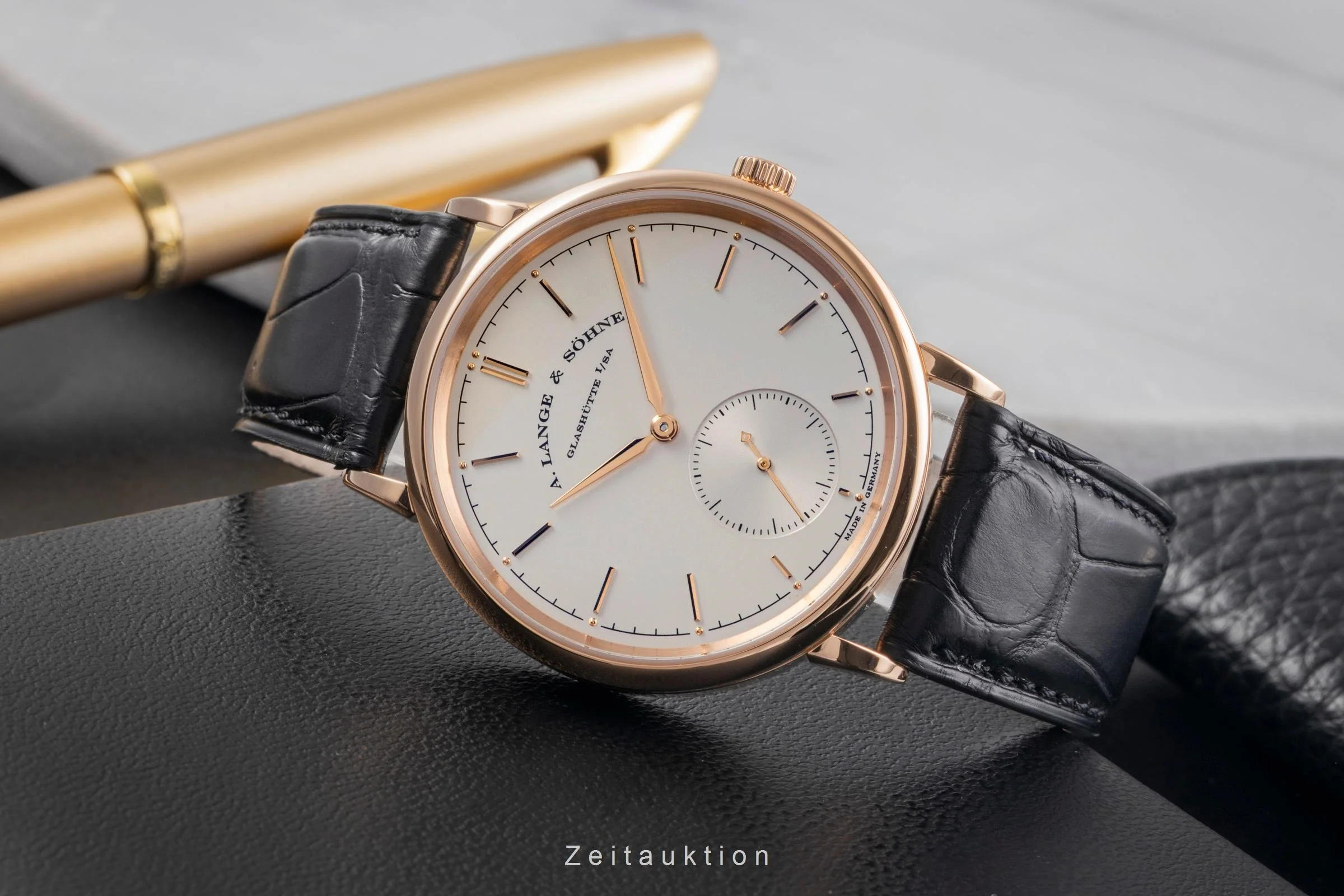 A. Lange & Söhne Saxonia 18 ct red gold automatic men's watch 380.032  [2504221] - Image 3