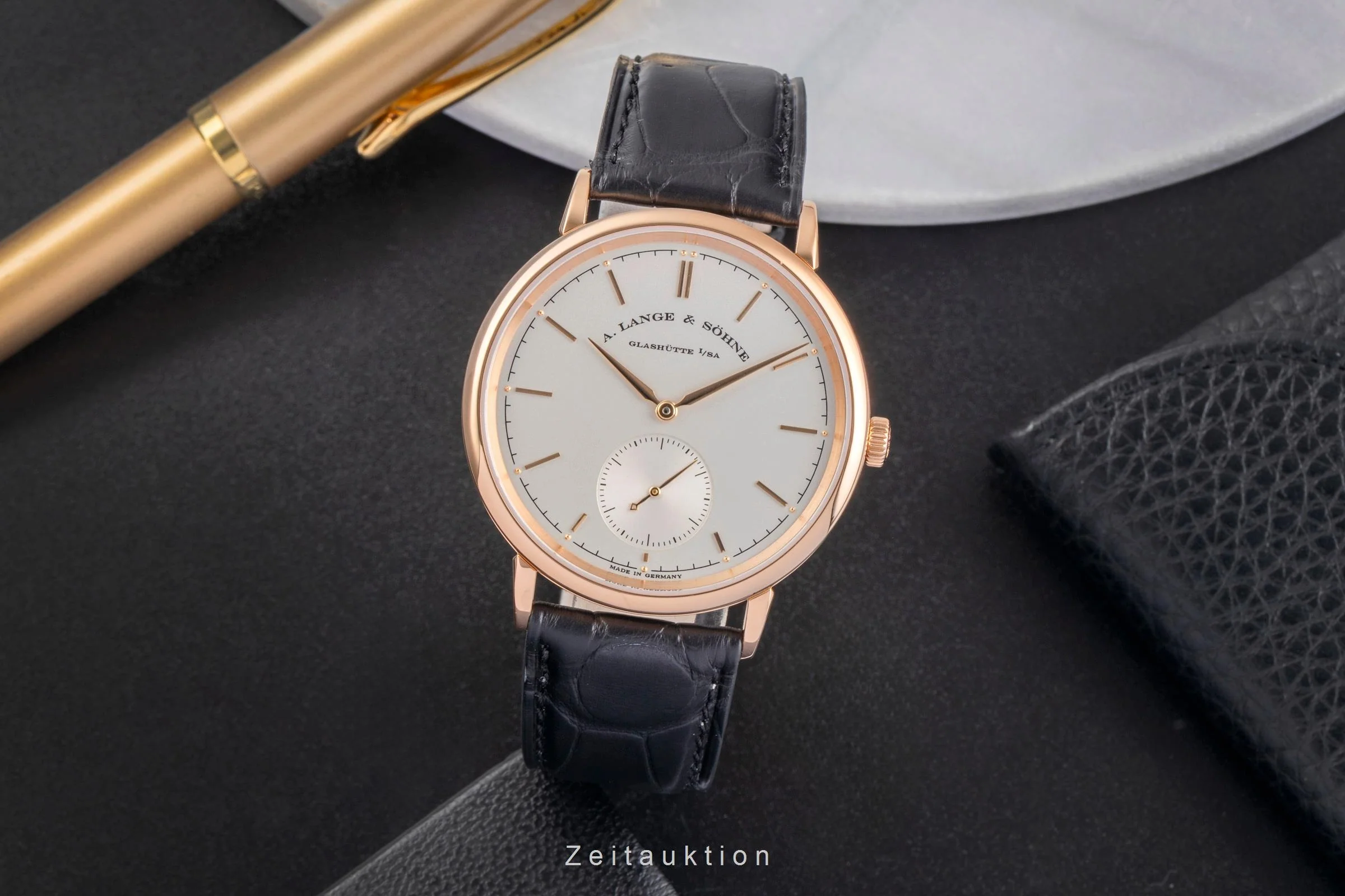 A. Lange & Söhne Saxonia 18 ct red gold automatic men's watch 380.032  [2504221] - Image 4