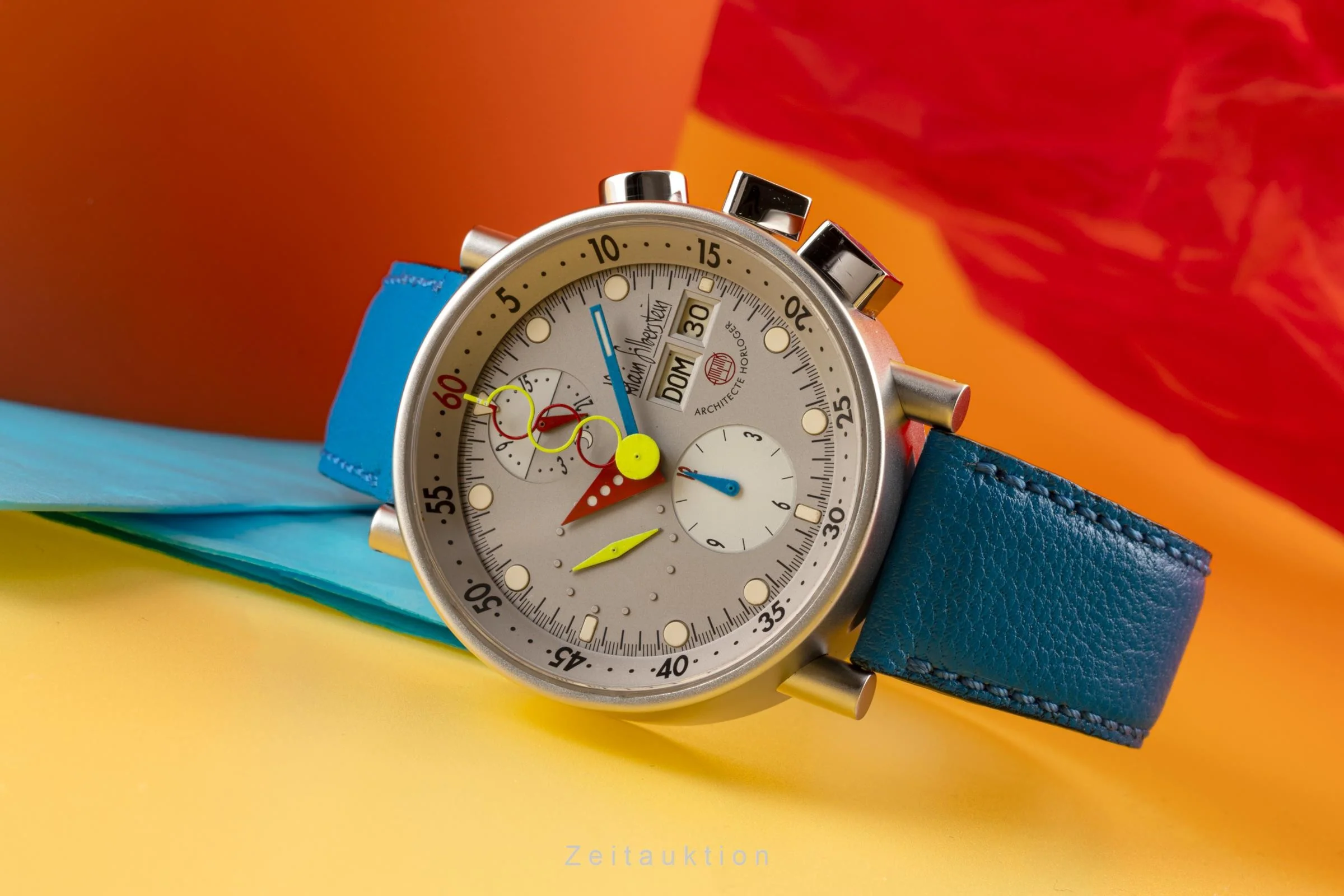 Alain Silberstein Krono Bauhaus chronograph steel automatic men's watch Limited  [2304286] - Image 2
