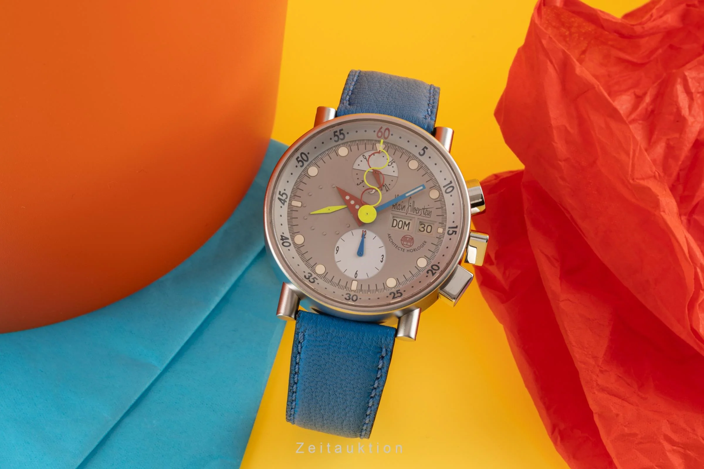 Alain Silberstein Krono Bauhaus chronograph steel automatic men's watch Limited  [2304286] - Image 3