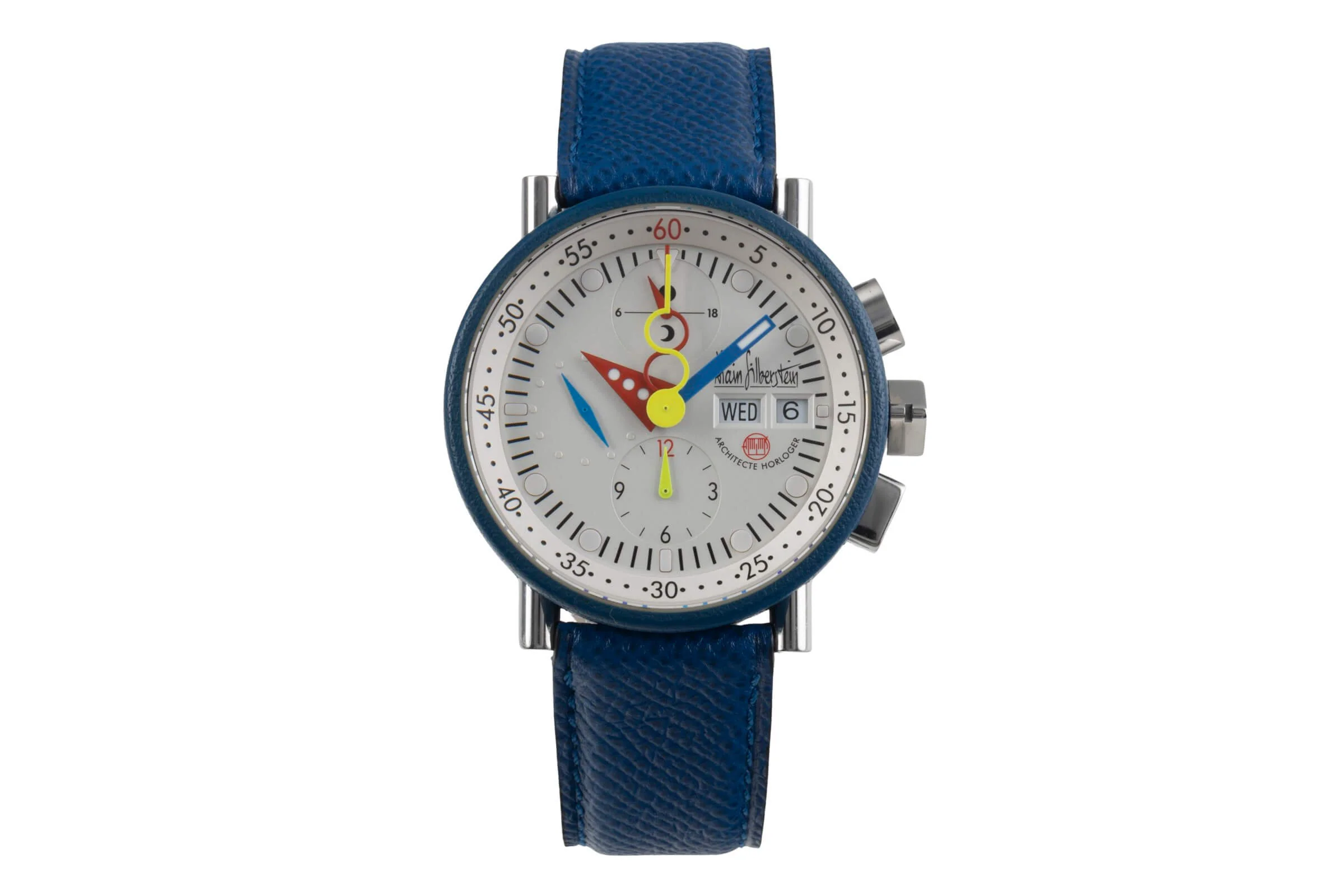 Alain Silberstein Krono Bauhaus chronograph Steel / rubber automatic men's watch Krono Bauhaus  LP: 5600EUR Limited  [2405276] - Image 4