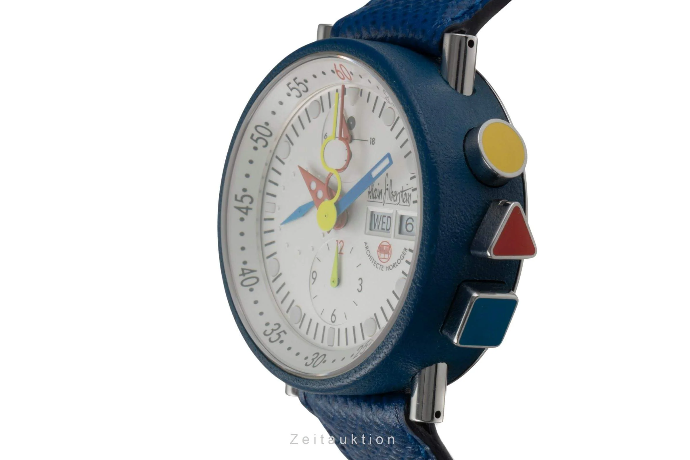 Alain Silberstein Krono Bauhaus chronograph Steel / rubber automatic men's watch Krono Bauhaus  LP: 5600EUR Limited  [2405276] - Image 6