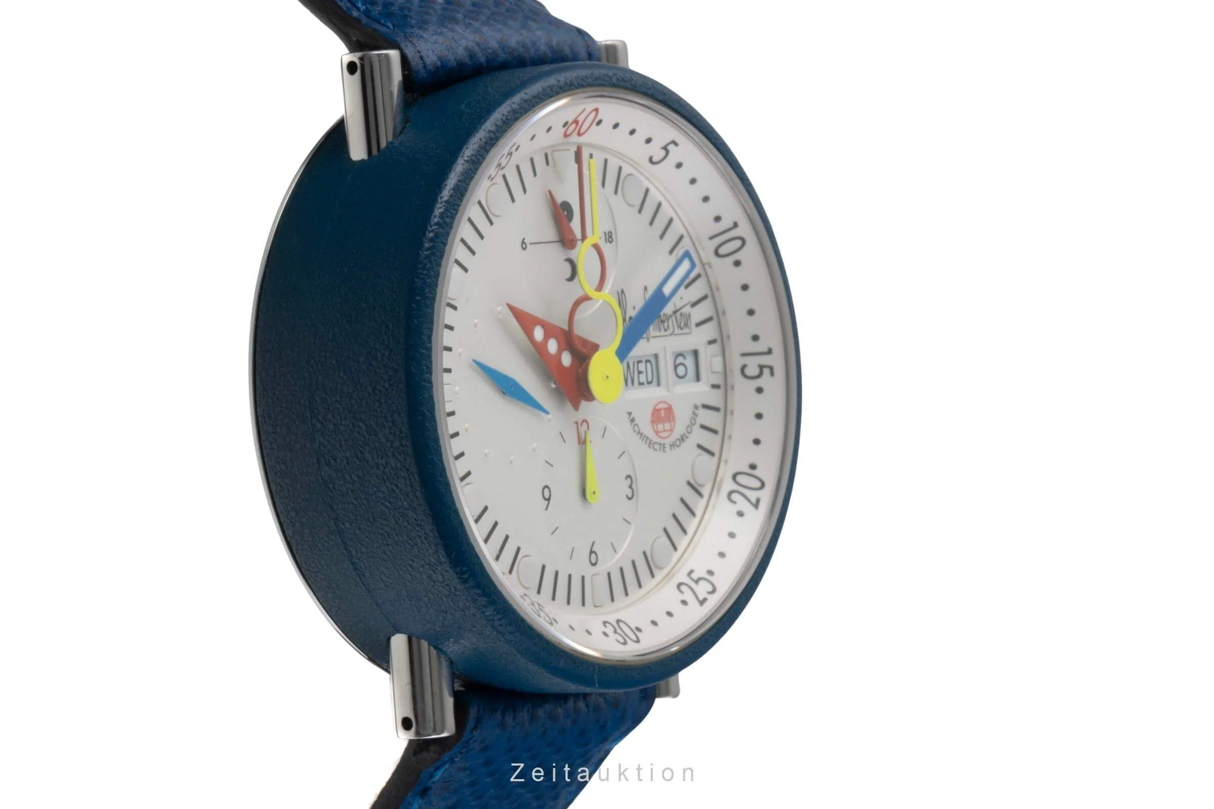 Alain Silberstein Krono Bauhaus chronograph Steel / rubber automatic men's watch Krono Bauhaus  LP: 5600EUR Limited  [2405276] - Image 7
