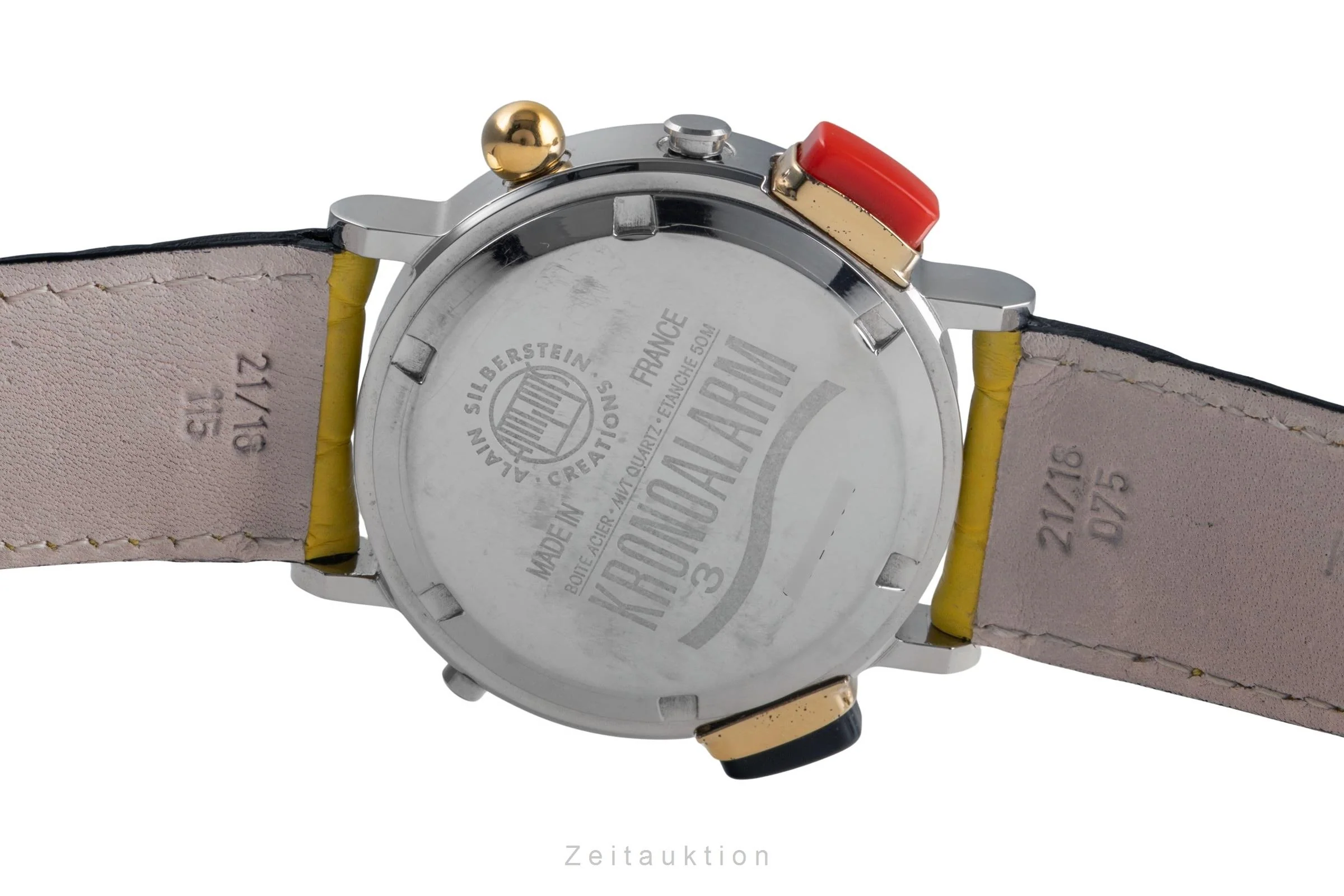 Alain Silberstein Kronoalarm chronograph steel quartz men's watch Limited  [2503585] - Image 12