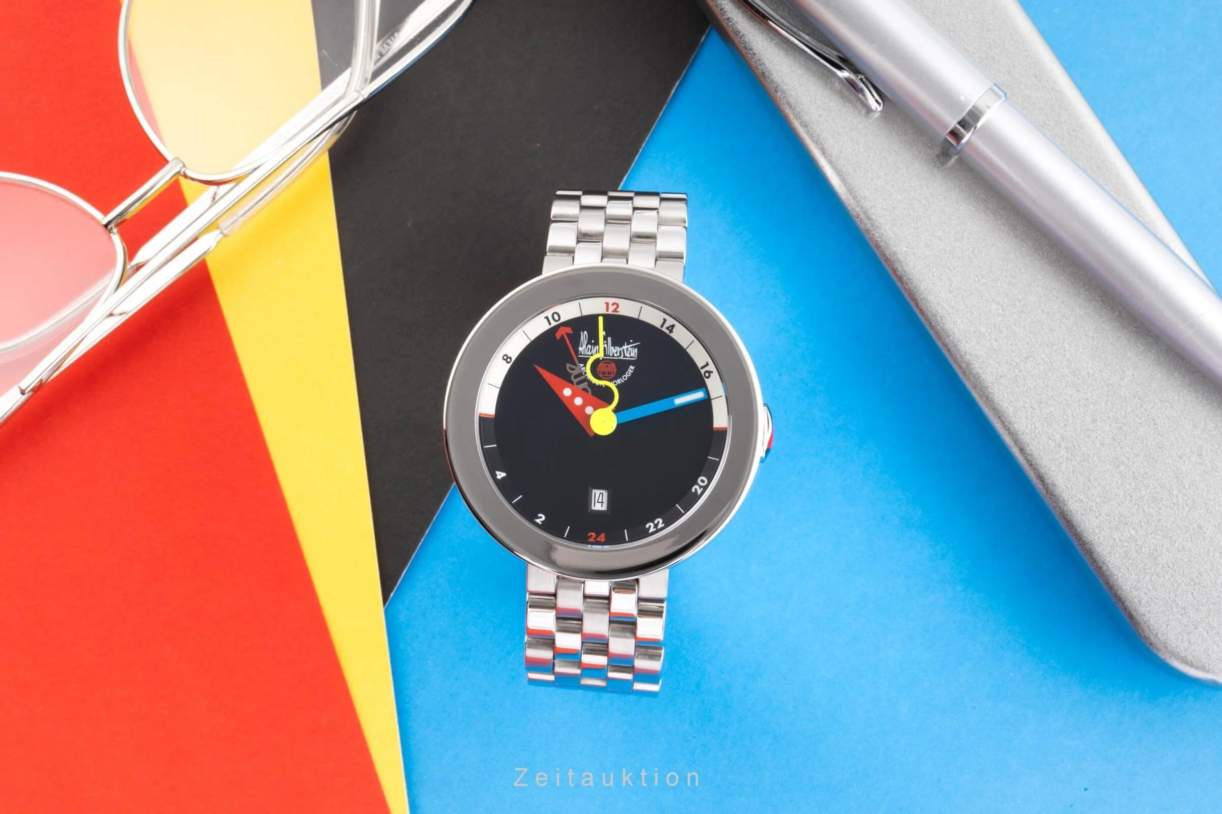 Alain Silberstein Rondo GMT steel automatic men's watch OG11  [2403991] - Image 3
