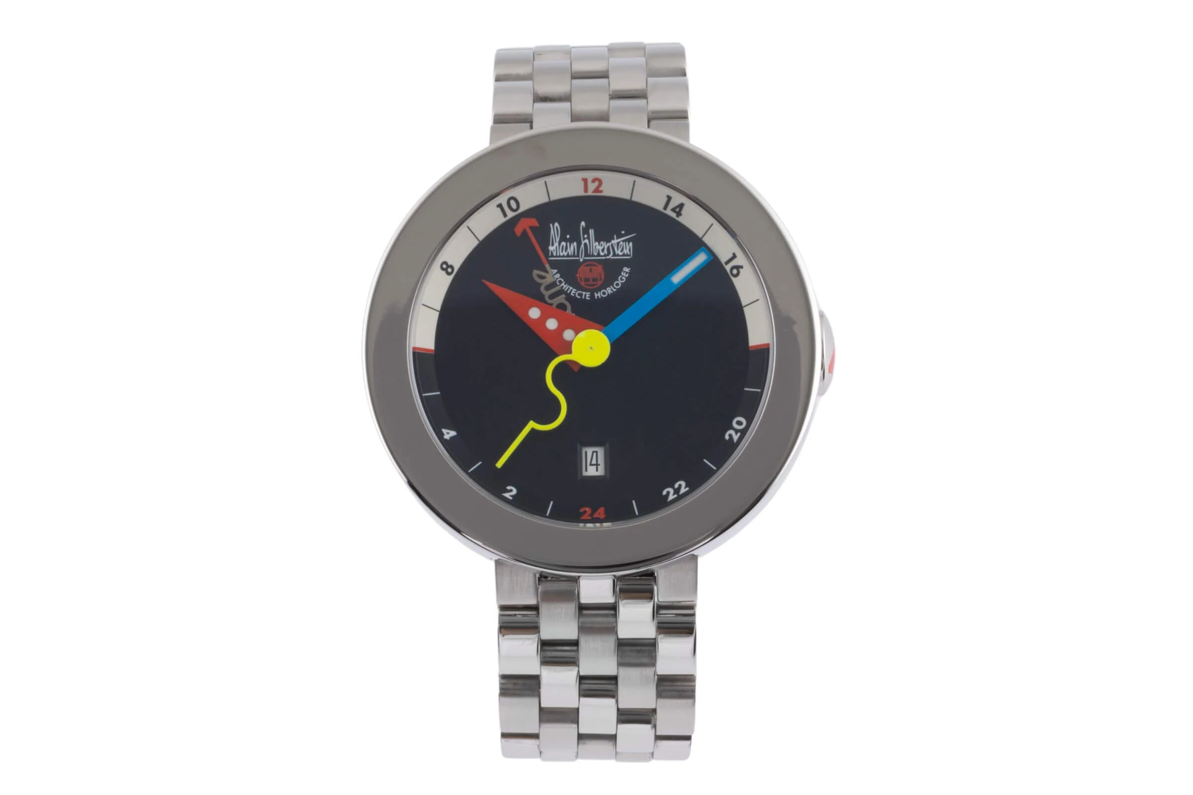 Alain Silberstein Rondo GMT steel automatic men's watch OG11  [2403991] - Image 4