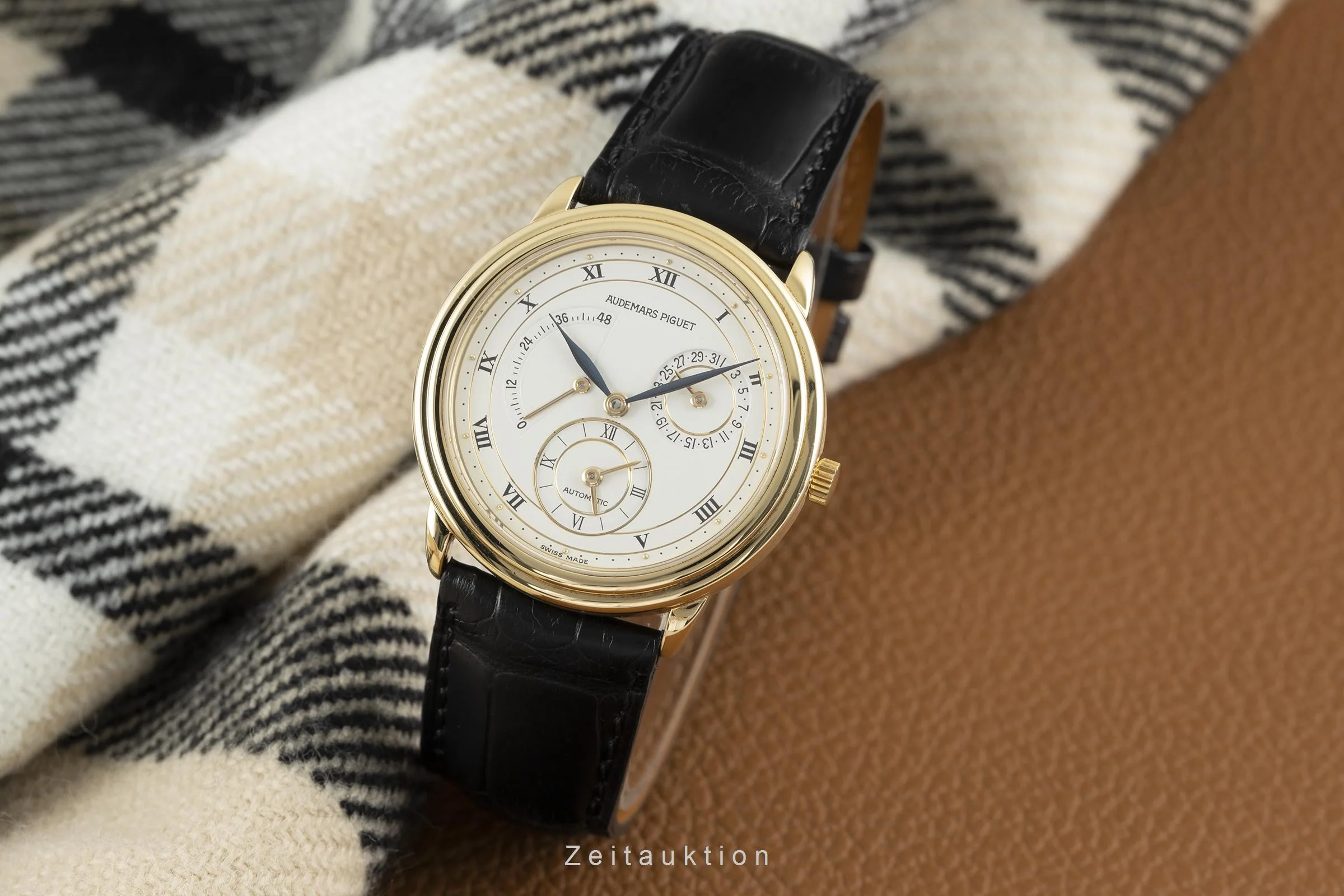Audemars Piguet Dual Time 18 ct gold automatic men's watch BA.25685/002  [2109841] - Image 3