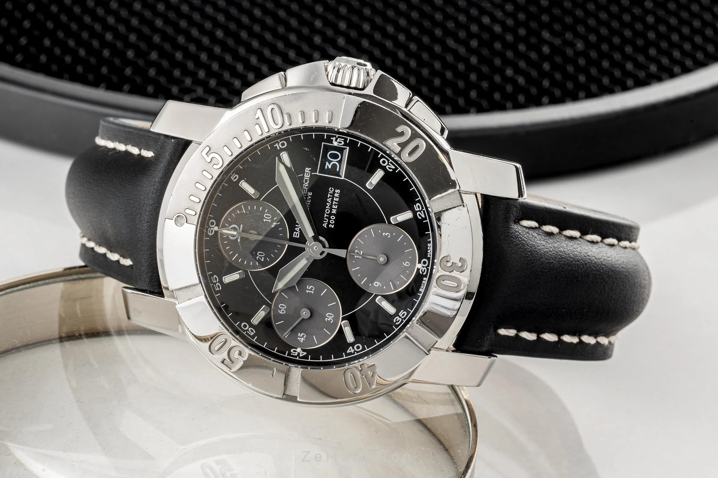 Baume & Mercier Capeland chronograph steel automatic men's watch 65352  [2303884] - Image 2