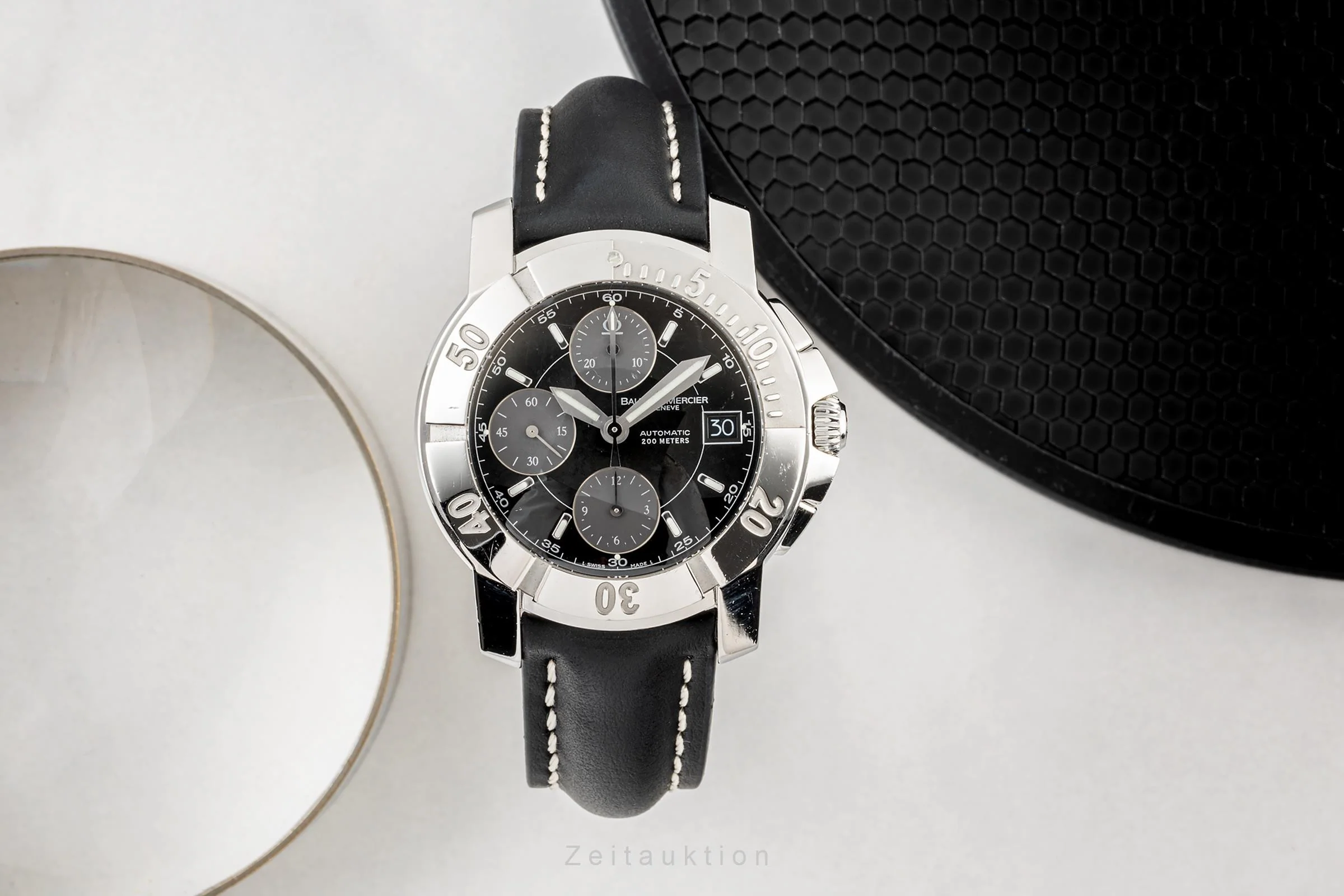 Baume & Mercier Capeland chronograph steel automatic men's watch 65352  [2303884] - Image 3