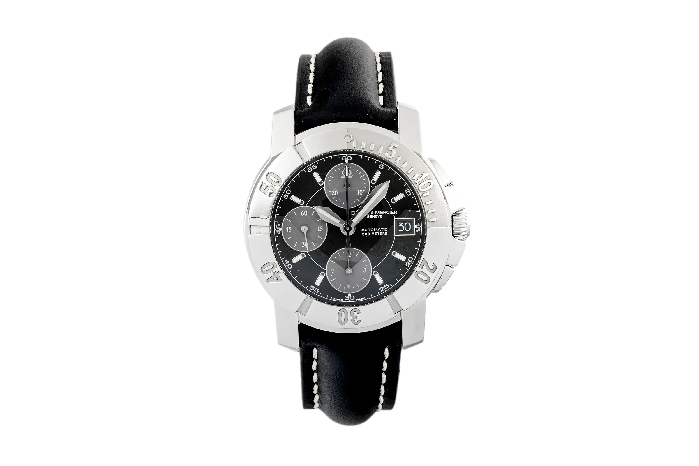 Baume & Mercier Capeland chronograph steel automatic men's watch 65352  [2303884] - Image 4