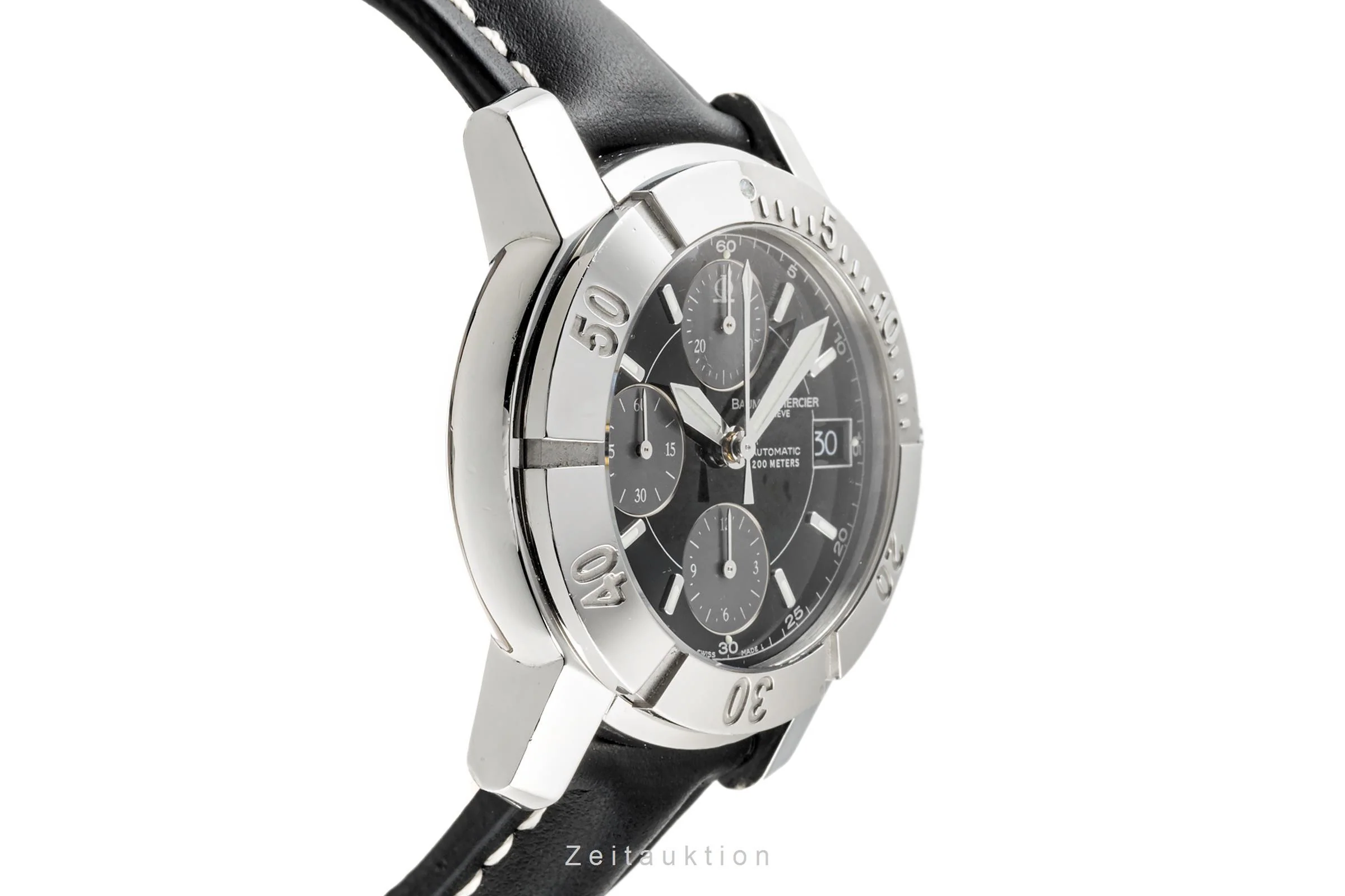 Baume & Mercier Capeland chronograph steel automatic men's watch 65352  [2303884] - Image 6