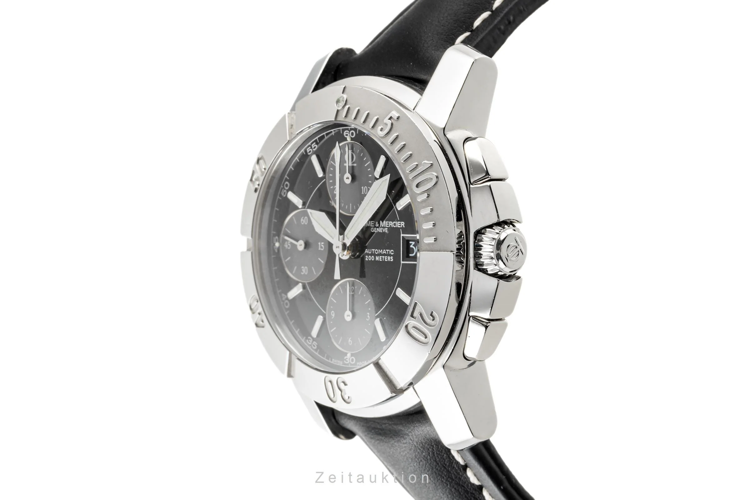 Baume & Mercier Capeland chronograph steel automatic men's watch 65352  [2303884] - Image 7
