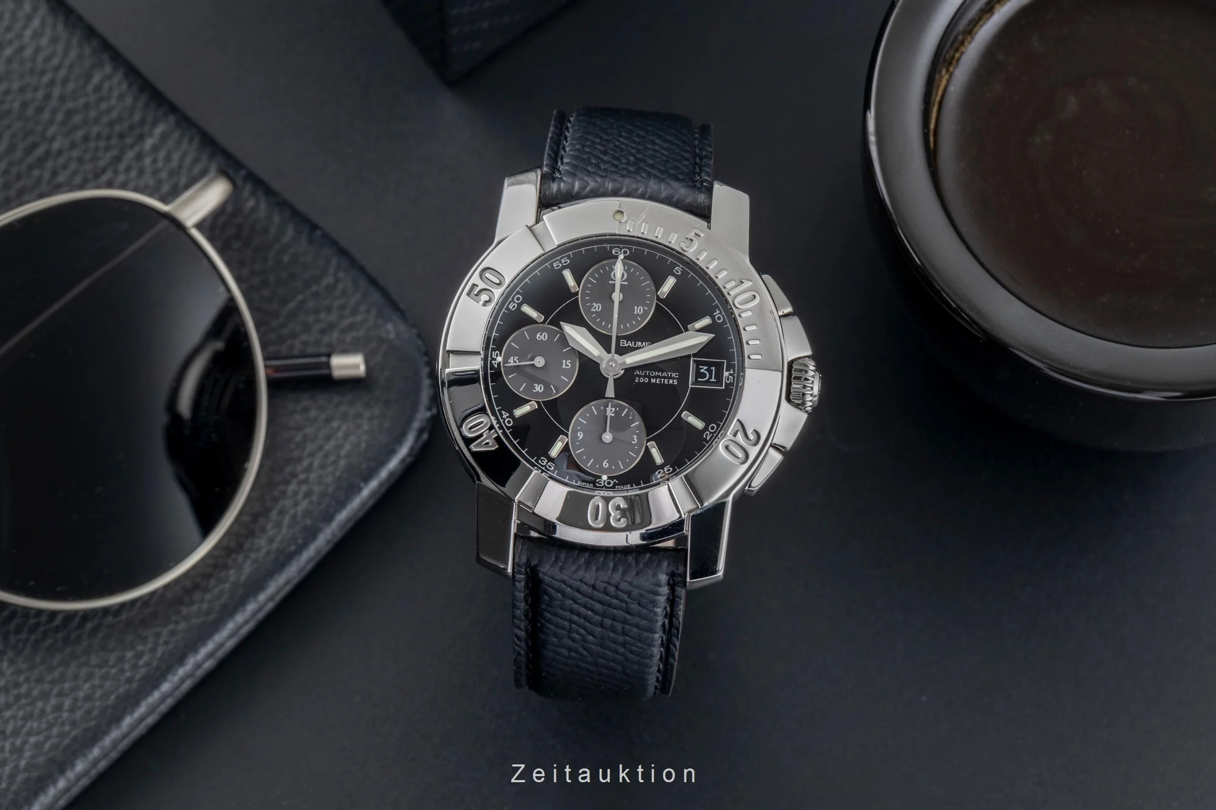 Baume & Mercier Capeland chronograph steel automatic men's watch 65352  [2502656] - Image 4