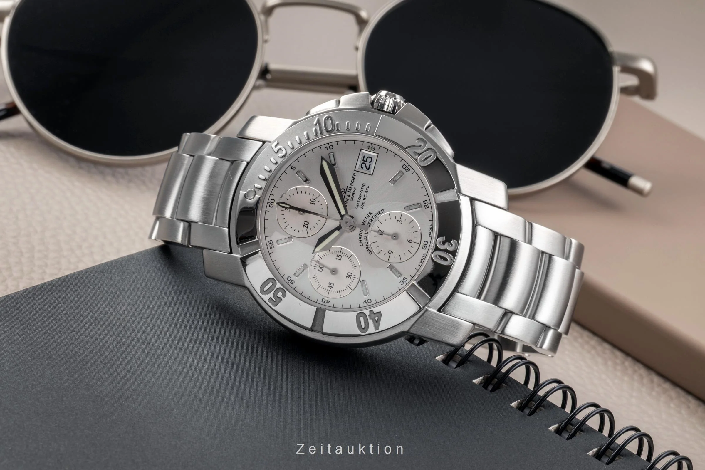 Baume & Mercier Capeland chronograph steel automatic men's watch 65366  [2502935] - Image 3