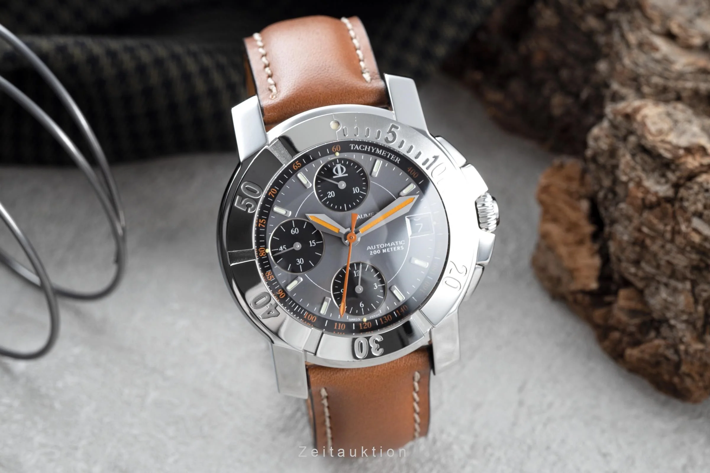 Baume & Mercier Capeland chronograph steel automatic men's watch 65405  [2203628] - Image 3