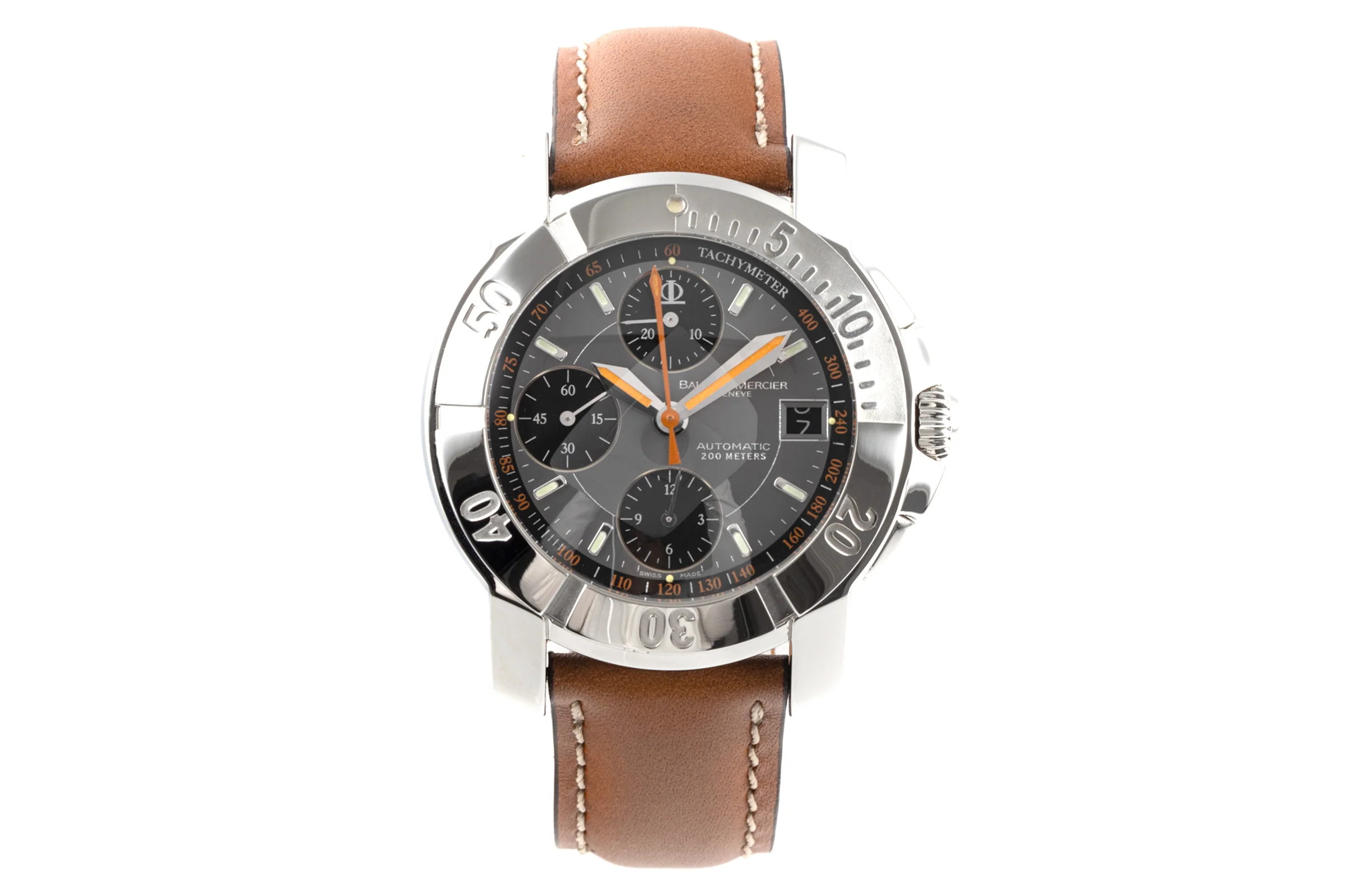 Baume & Mercier Capeland chronograph steel automatic men's watch 65405  [2203628] - Image 4