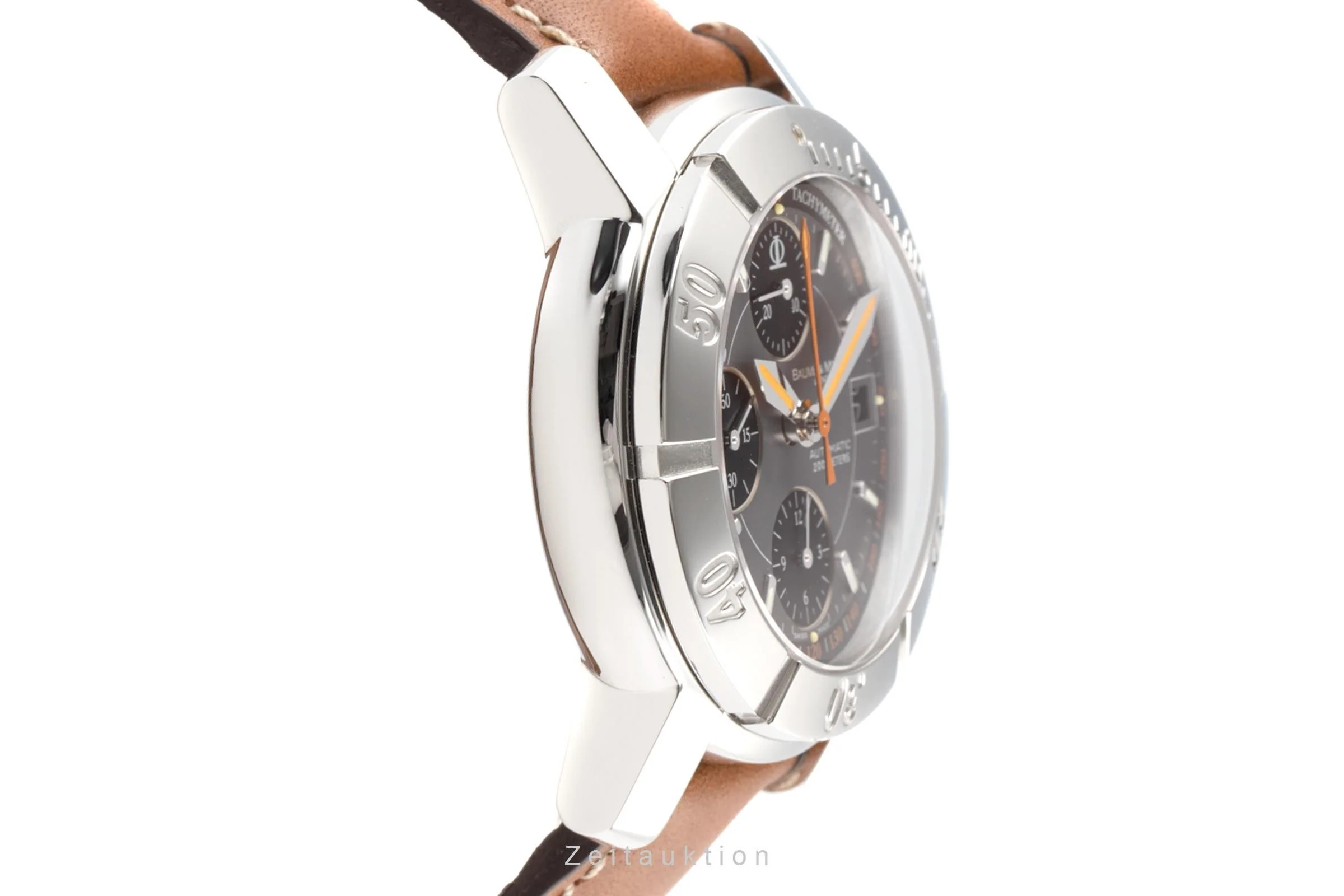 Baume & Mercier Capeland chronograph steel automatic men's watch 65405  [2203628] - Image 7