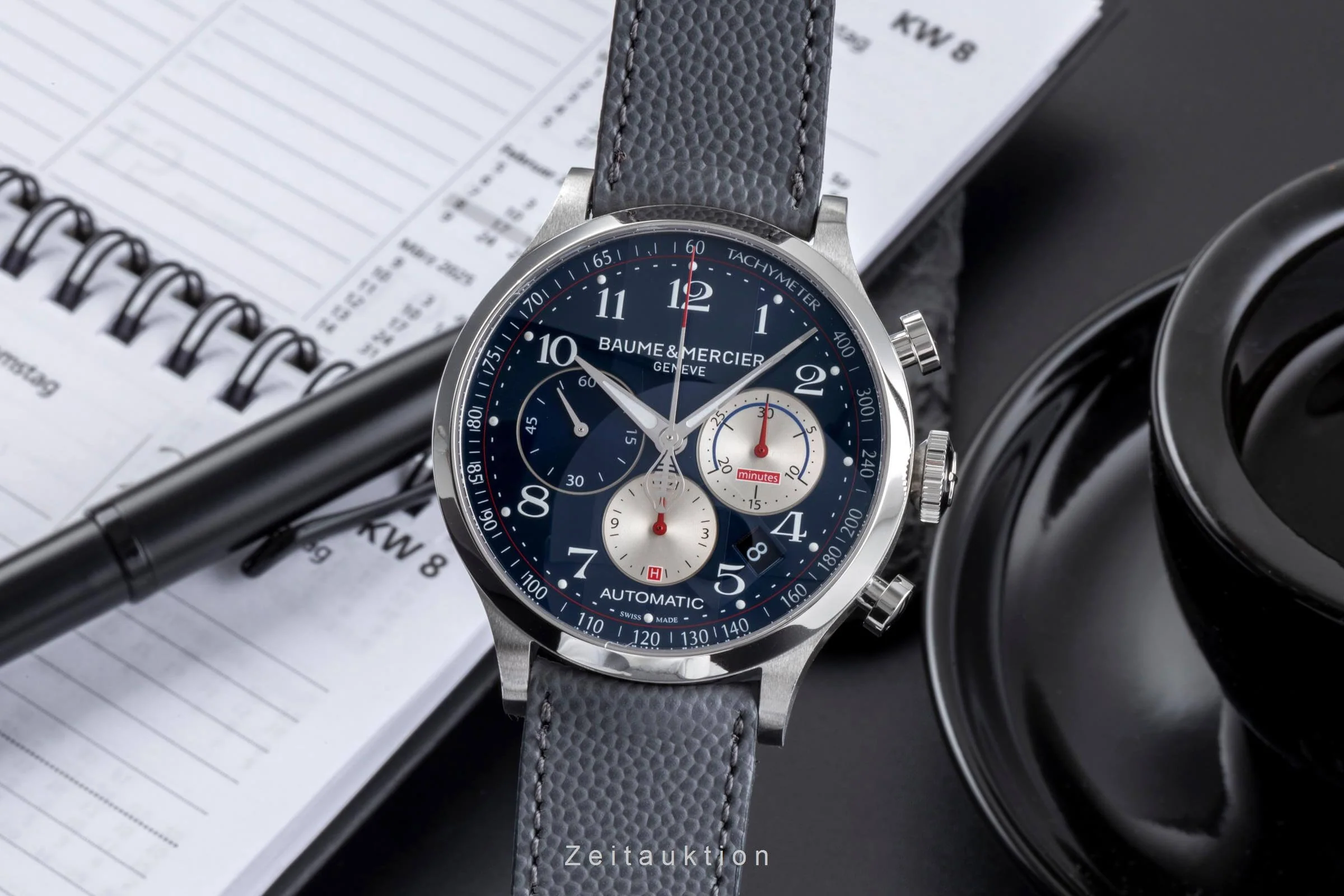 Baume & Mercier Capeland chronograph steel automatic men's watch 65716  [2502018] - Image 2