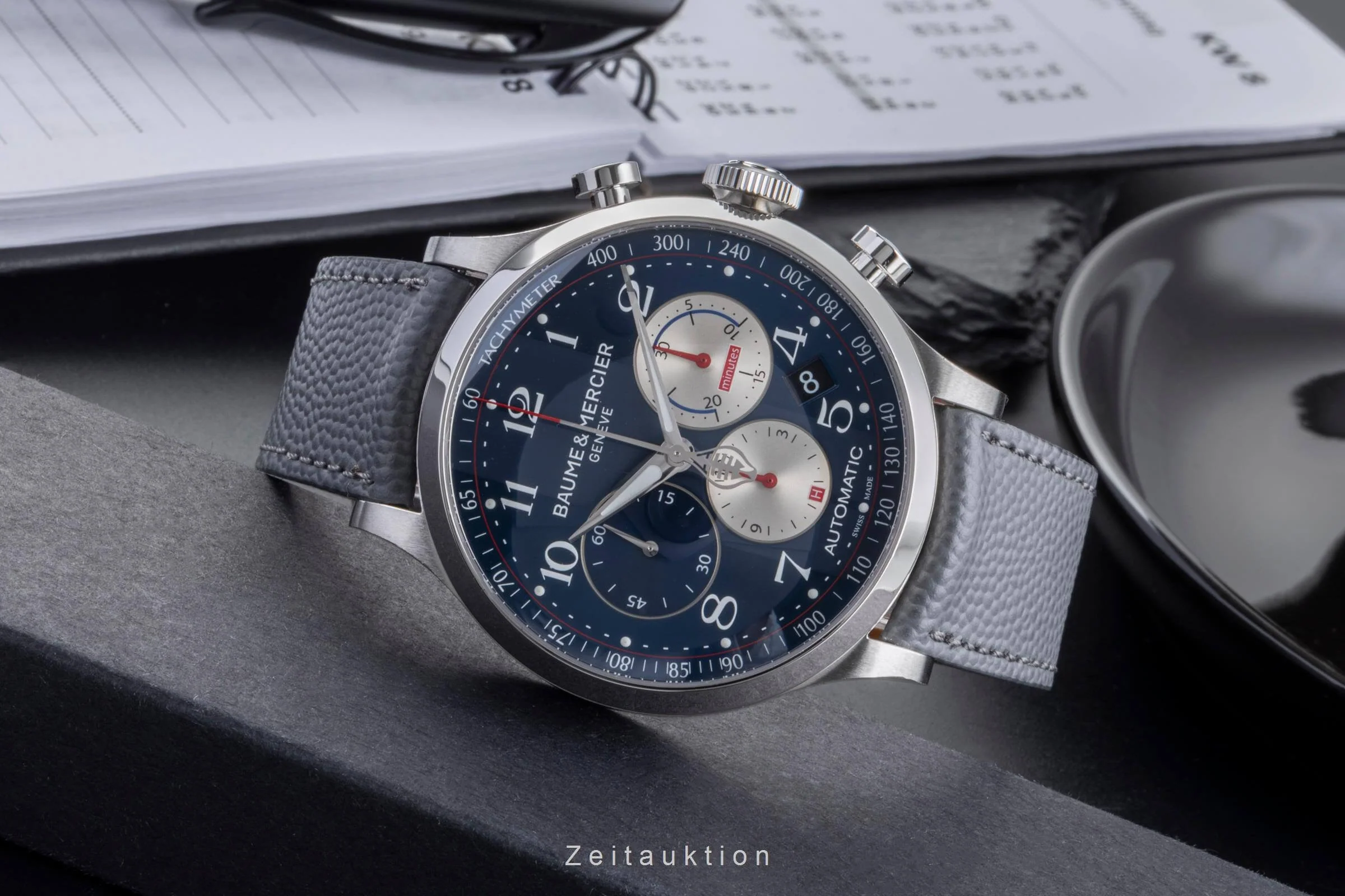 Baume & Mercier Capeland chronograph steel automatic men's watch 65716  [2502018] - Image 3