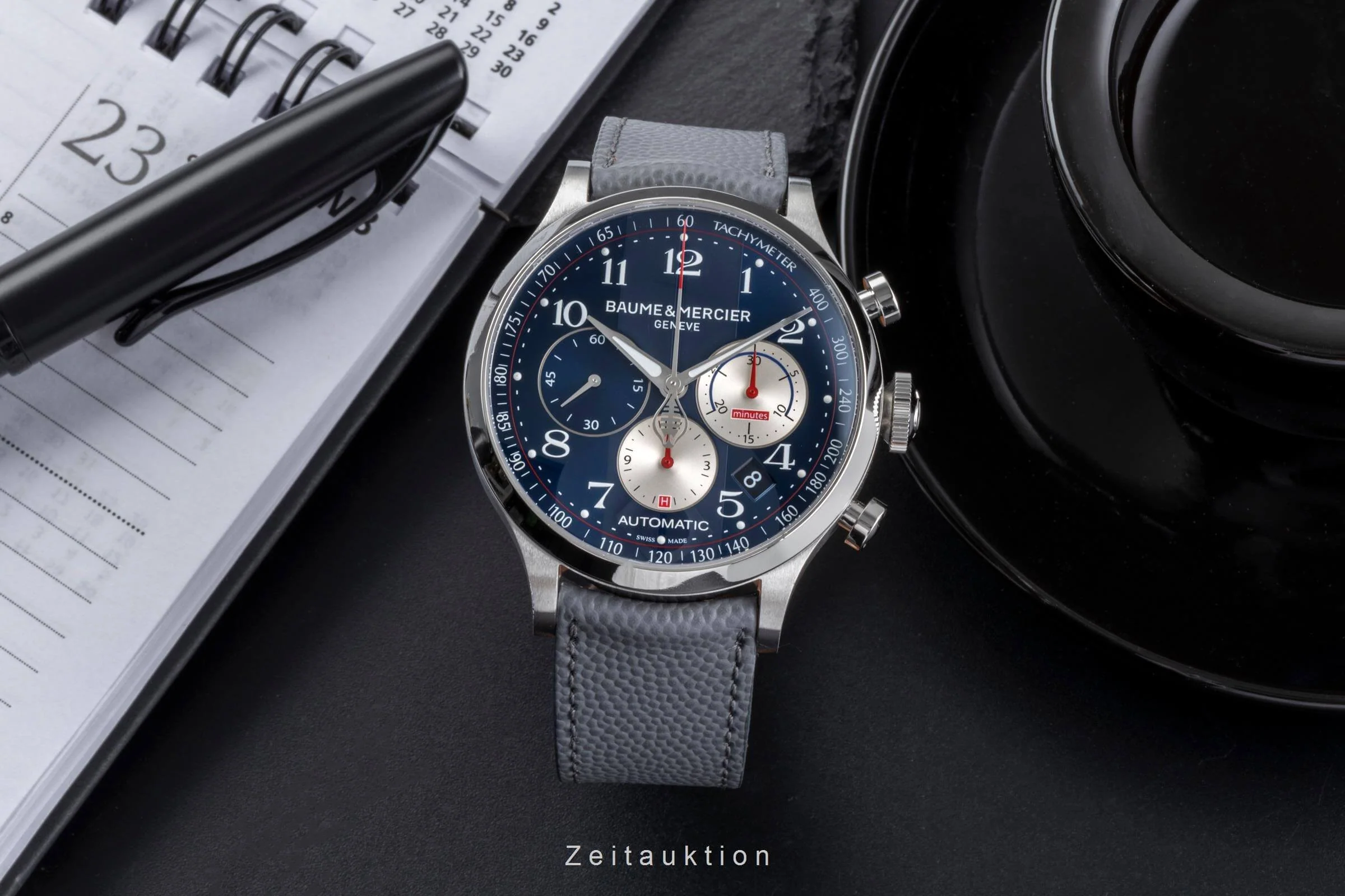 Baume & Mercier Capeland chronograph steel automatic men's watch 65716  [2502018] - Image 4