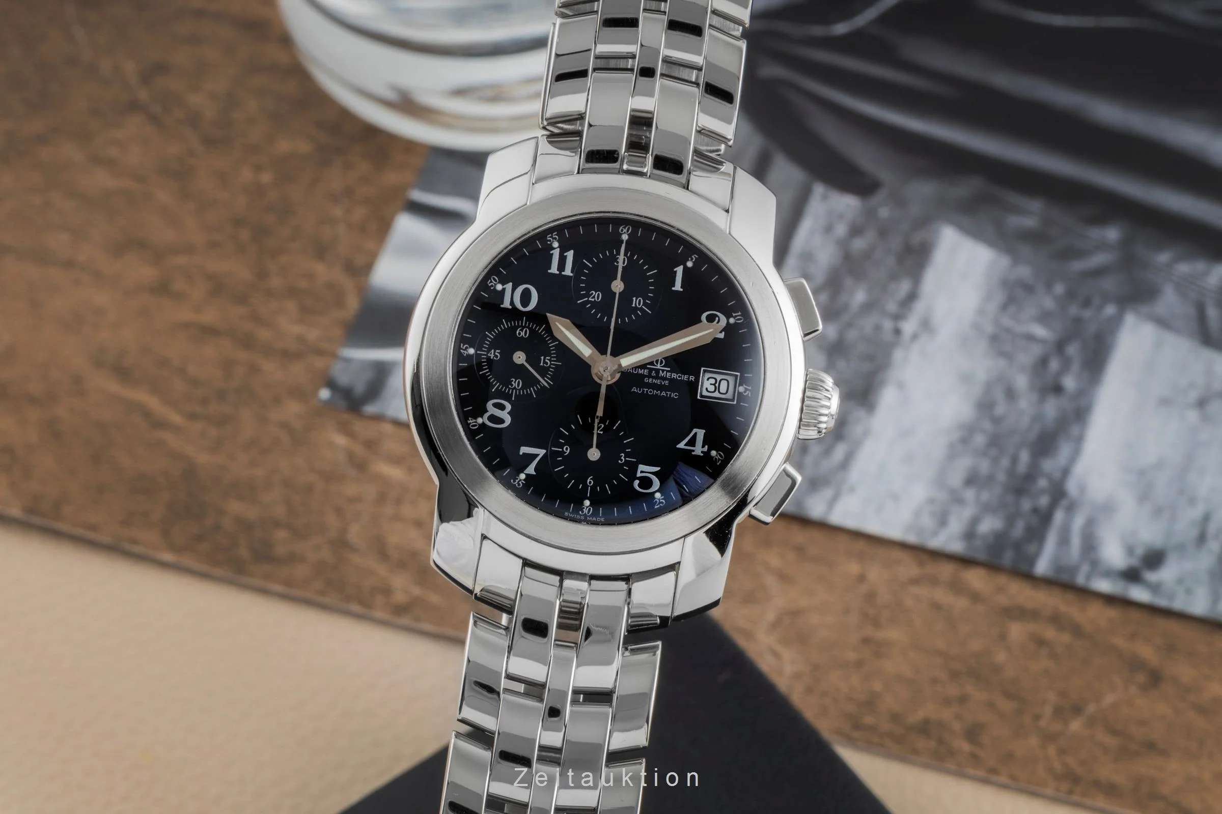Baume & Mercier Capeland chronograph steel automatic men's watch MOAO6859  MV045216  [2504974] - Image 2