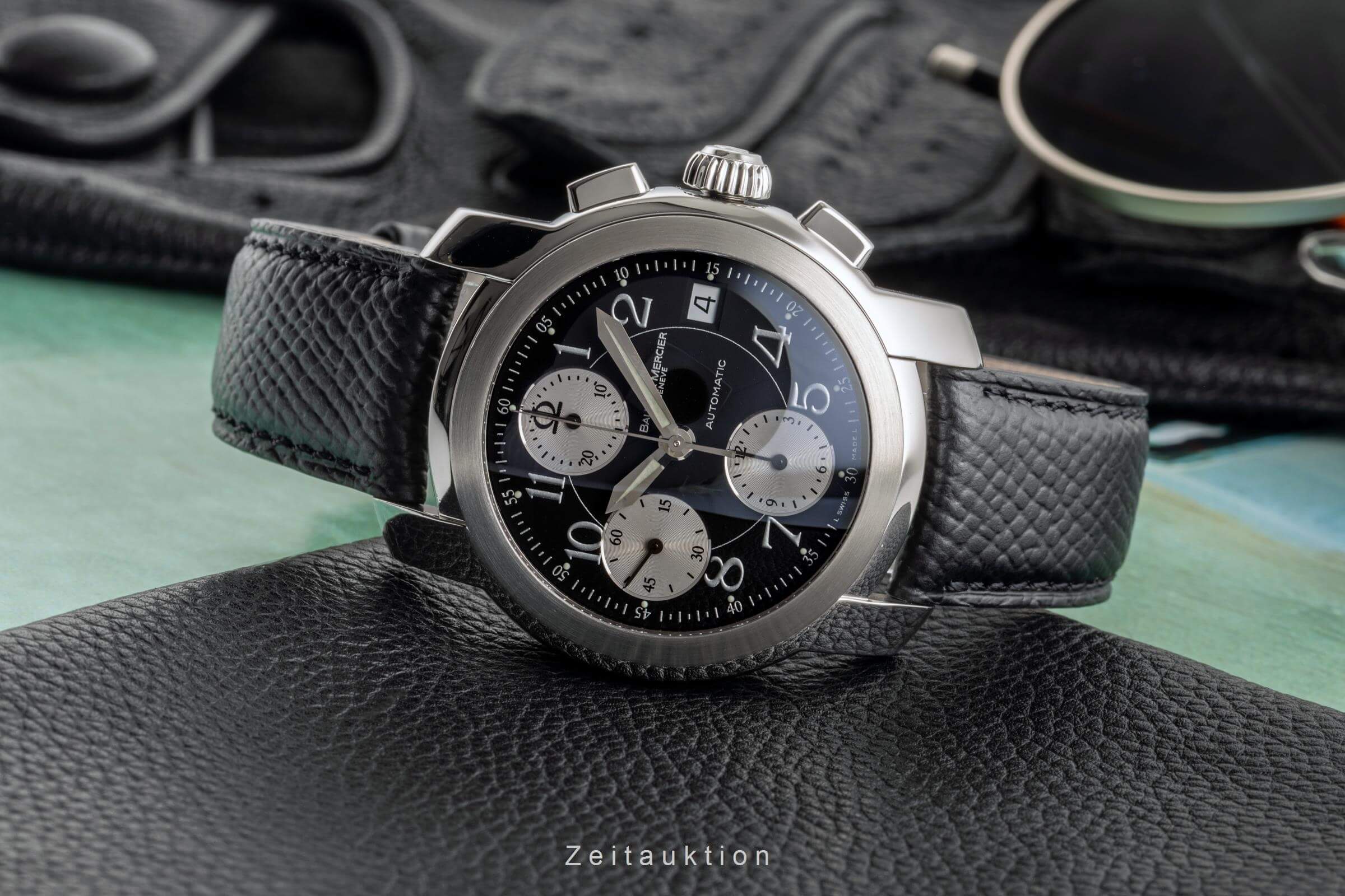 Baume & Mercier Capeland chronograph steel automatic men's watch MV045216  [2403449] - Image 2
