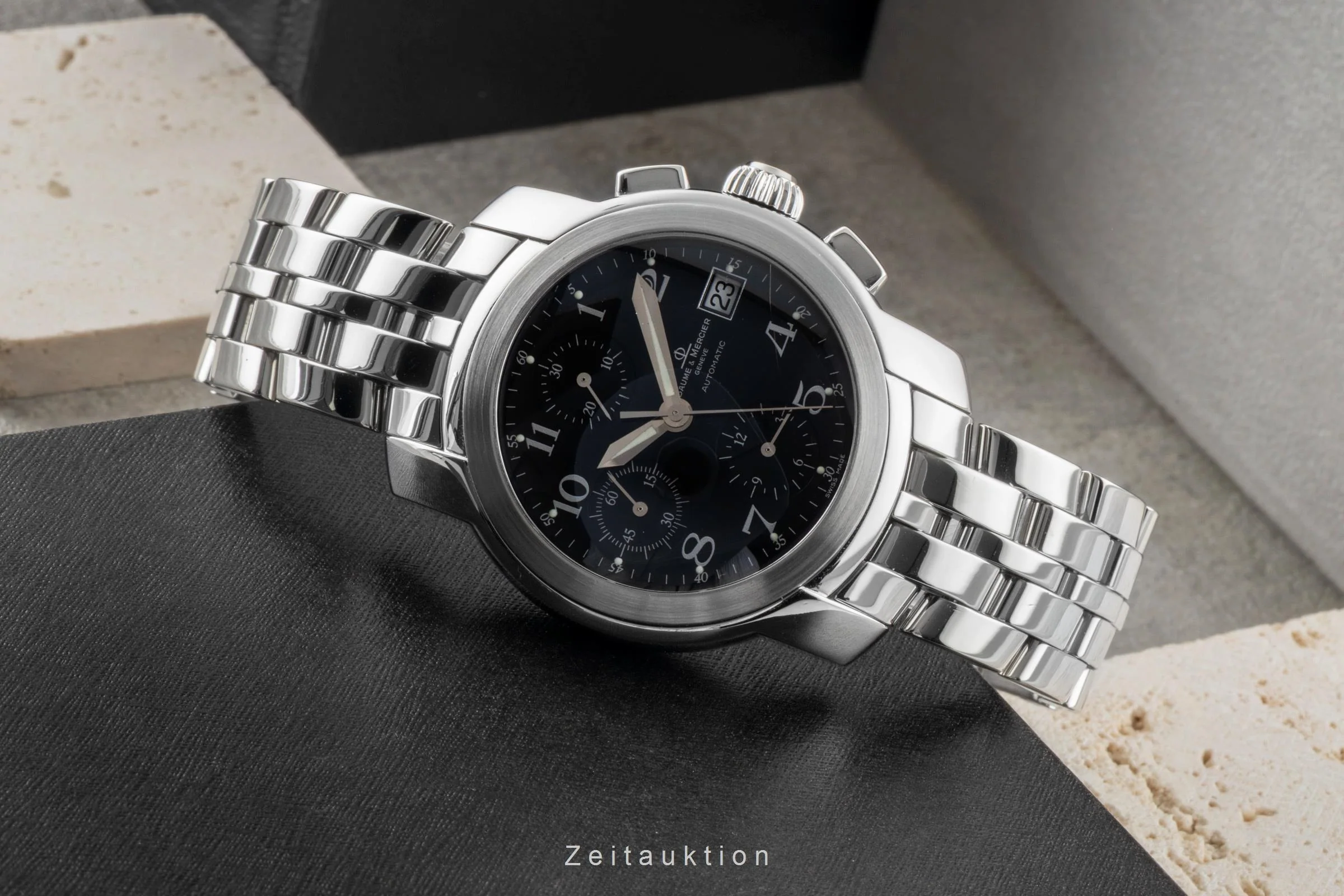 Baume & Mercier Capeland chronograph steel automatic men's watch MV045216  [2600987] - Image 3