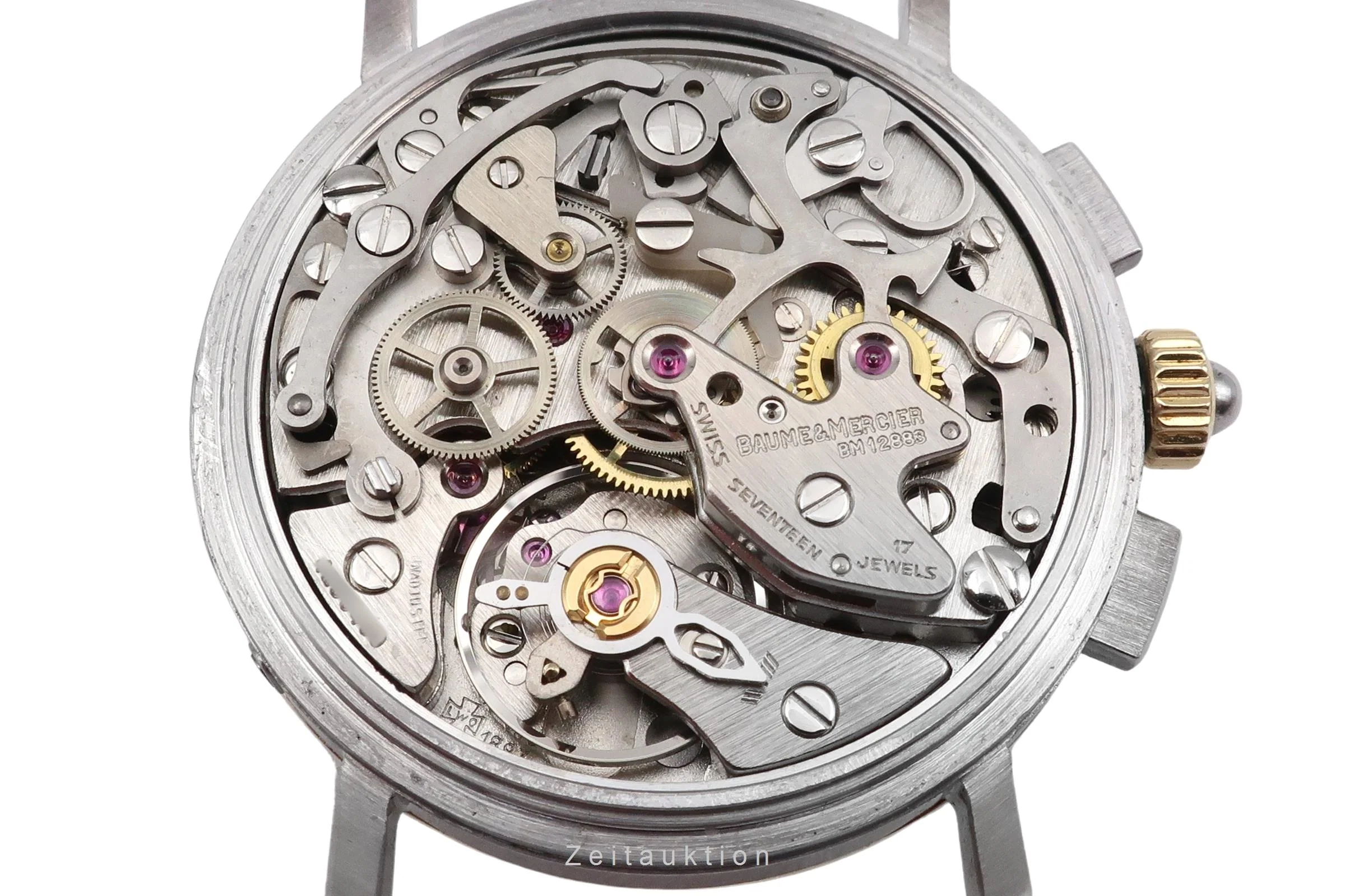 Baume & Mercier chronograph steel / gold manual winding unisex 6102.099  [2405633] - Image 14