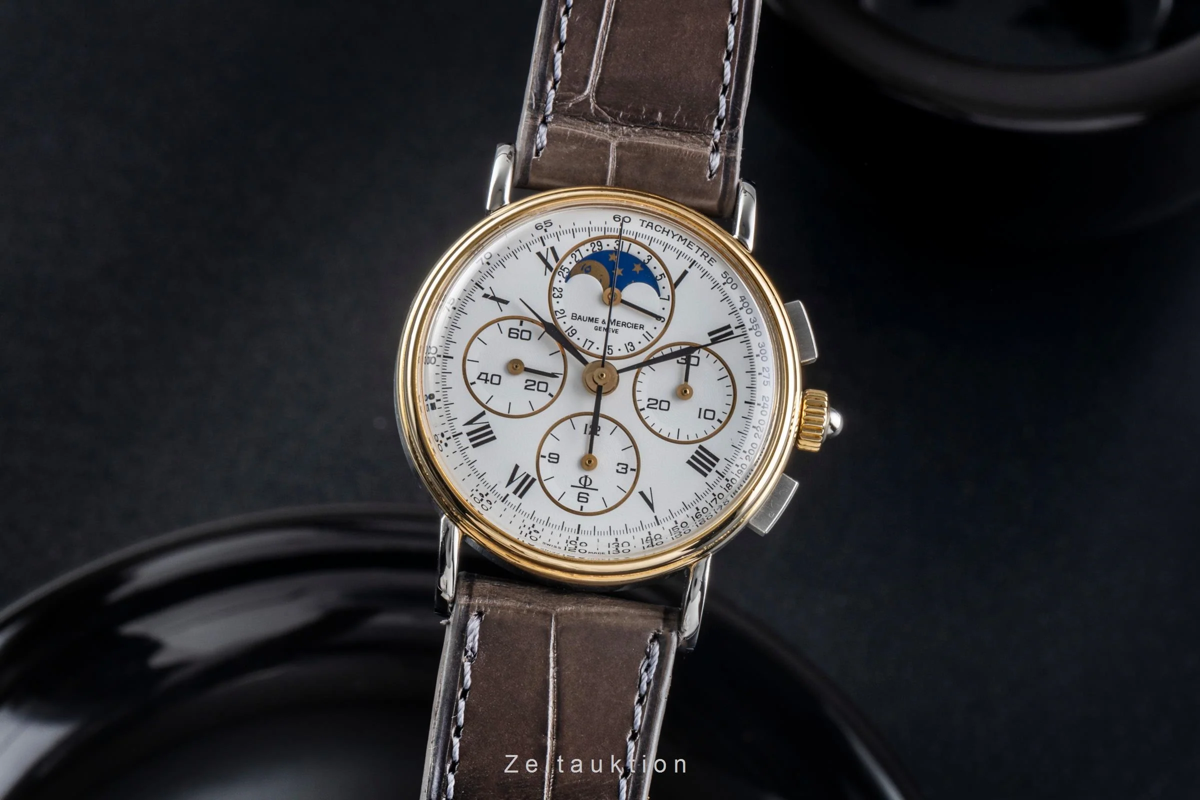 Baume & Mercier chronograph steel / gold manual winding unisex 6102.099  [2405633] - Image 2