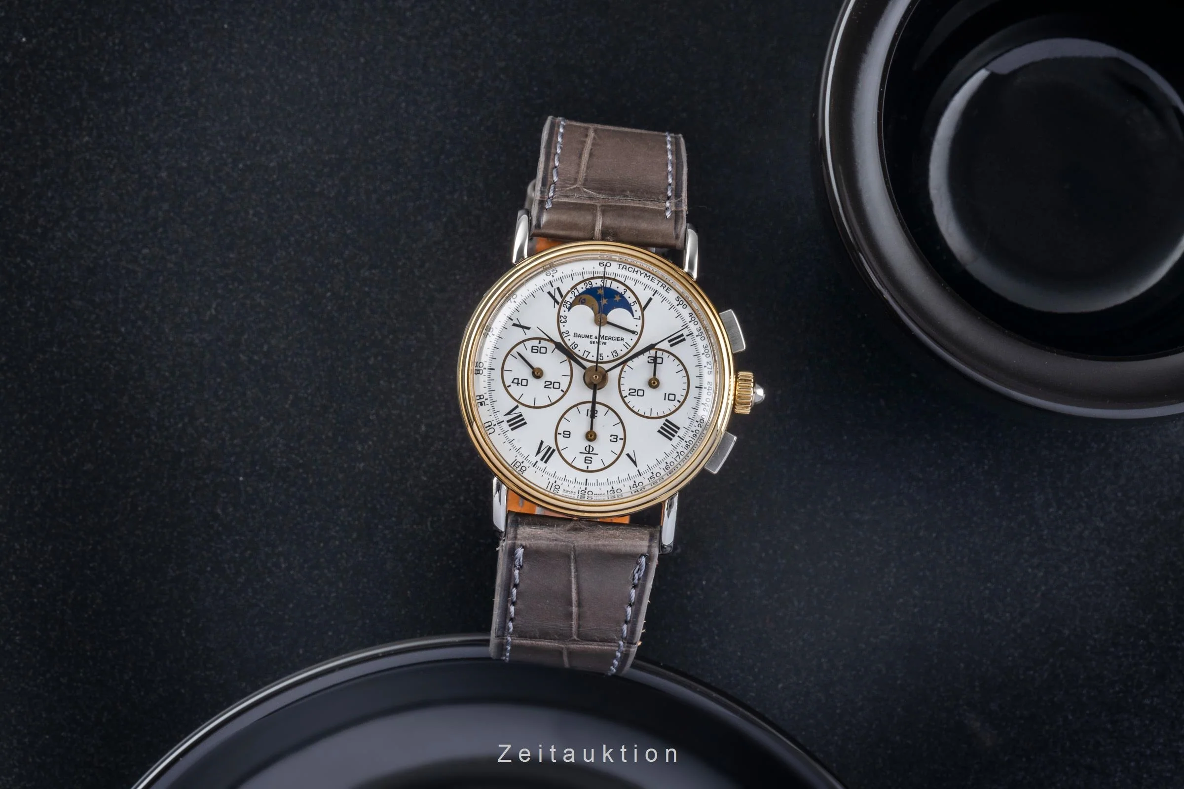 Baume & Mercier chronograph steel / gold manual winding unisex 6102.099  [2405633] - Image 4
