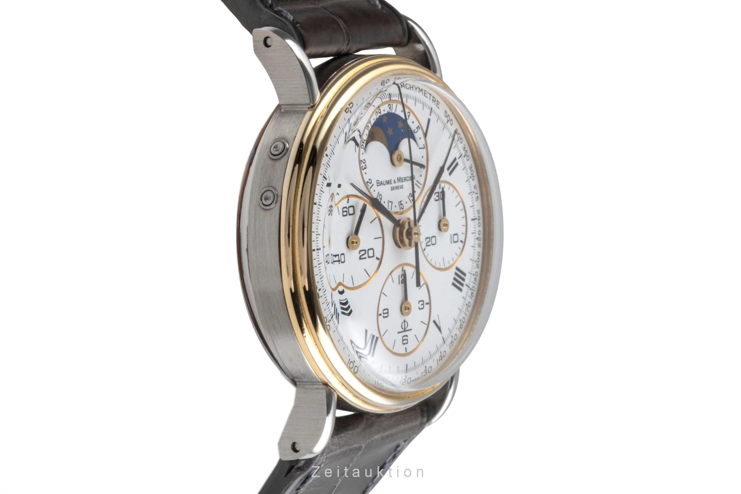 Baume & Mercier chronograph steel / gold manual winding unisex 6102.099  [2405633] - Image 8