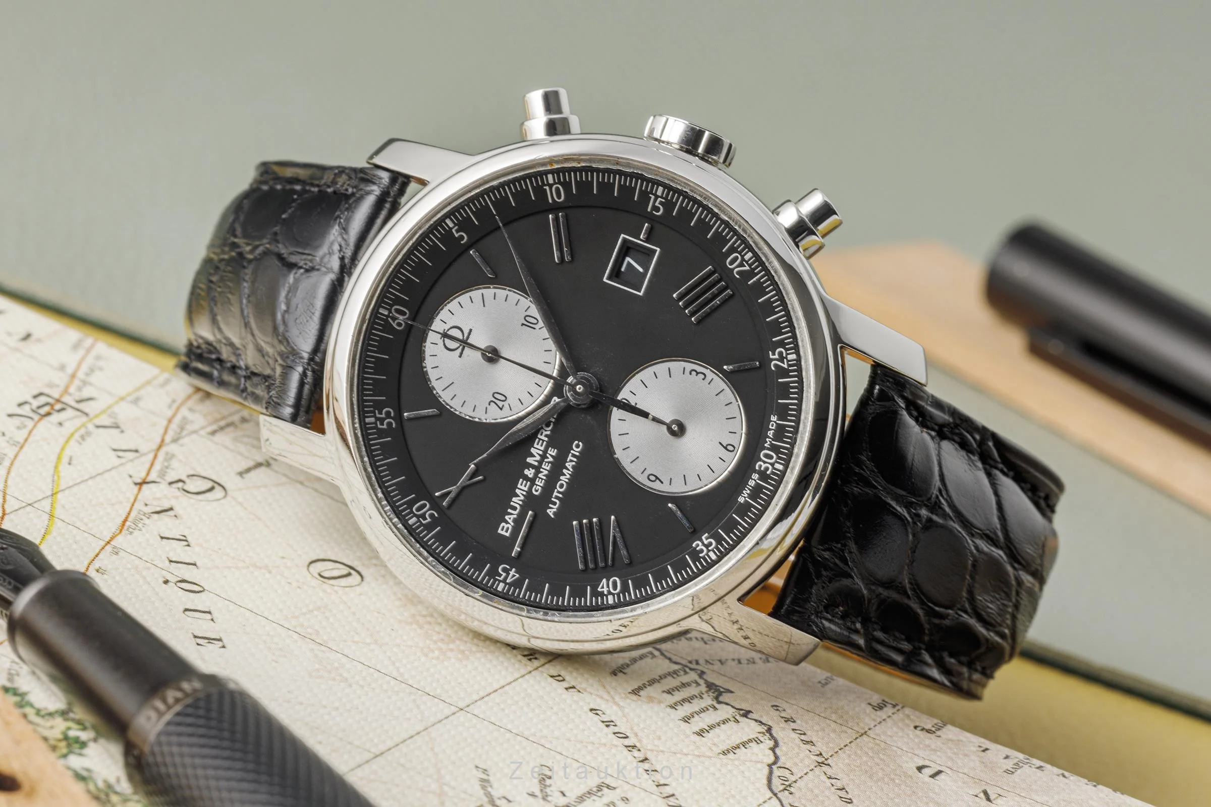 Baume & Mercier Classima chronograph steel automatic men's watch 65591  [2304106] - Image 2