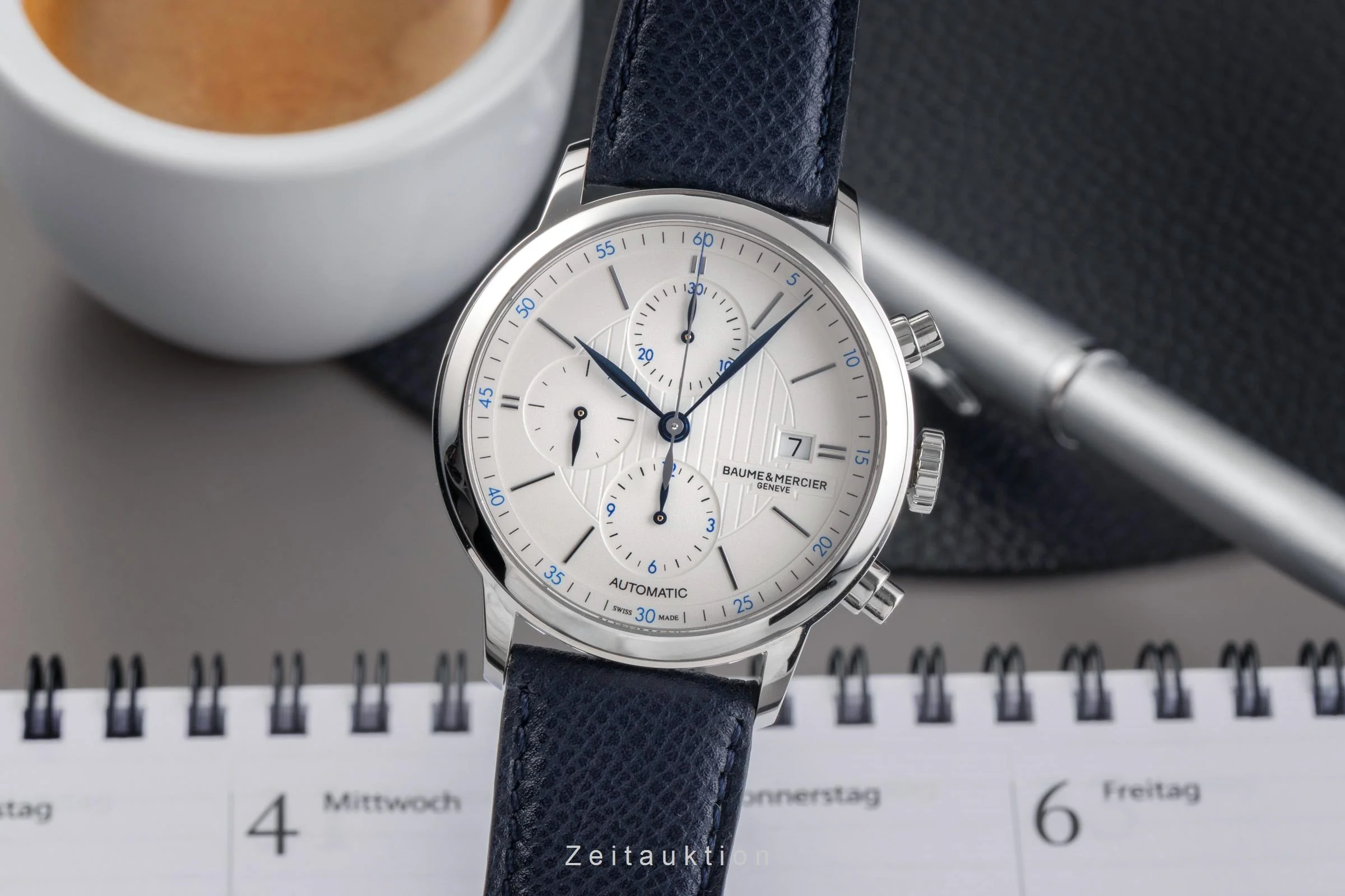Baume & Mercier Classima chronograph steel automatic men's watch BM0A10330 65815 LP: 2900EUR  [2502535] - Image 2