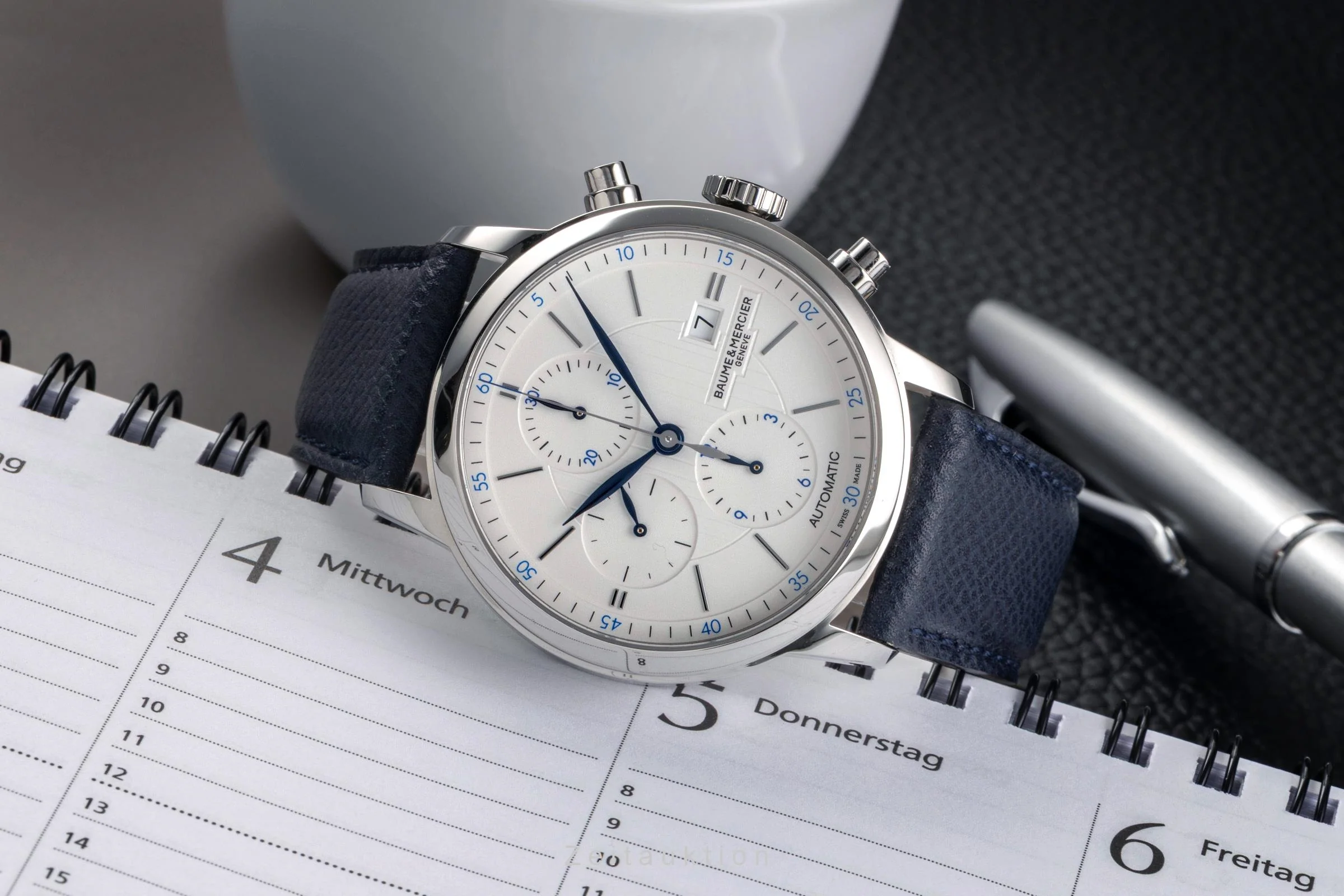 Baume & Mercier Classima chronograph steel automatic men's watch BM0A10330 65815 LP: 2900EUR  [2502535] - Image 3