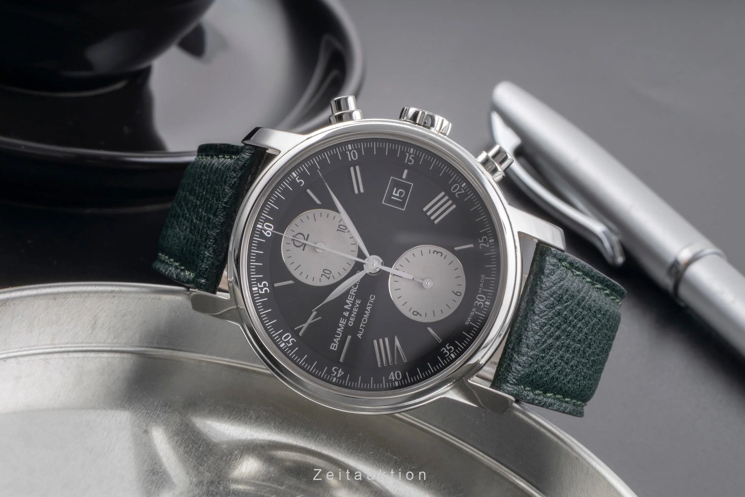Baume & Mercier Classima chronograph steel automatic men's watch MOA08733  65591  [2505636] - Image 3
