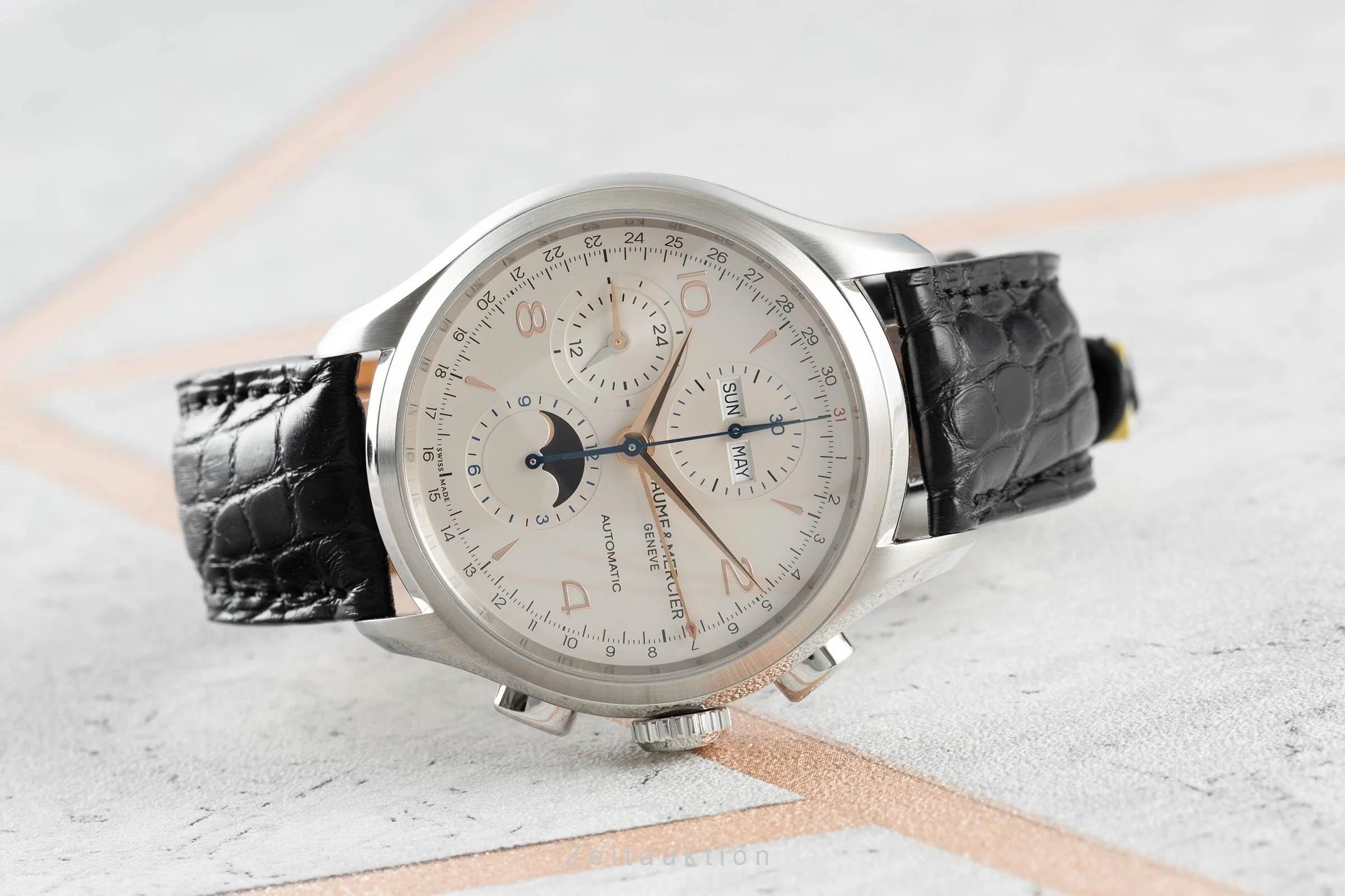 Baume & Mercier Clifton chronograph steel automatic men's watch 65793 LP: 5000EUR  [2110689] - Image 2
