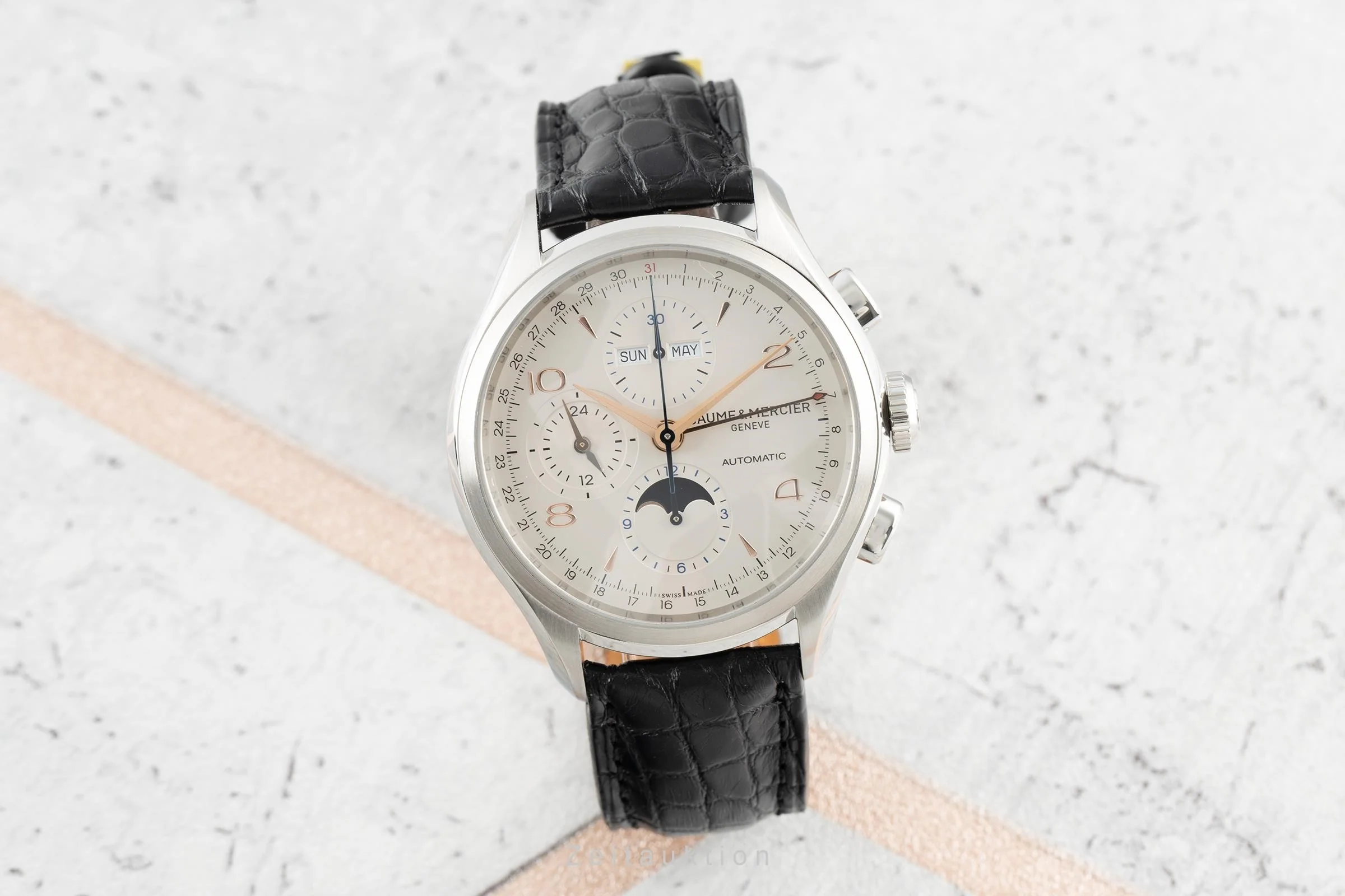 Baume & Mercier Clifton chronograph steel automatic men's watch 65793 LP: 5000EUR  [2110689] - Image 3
