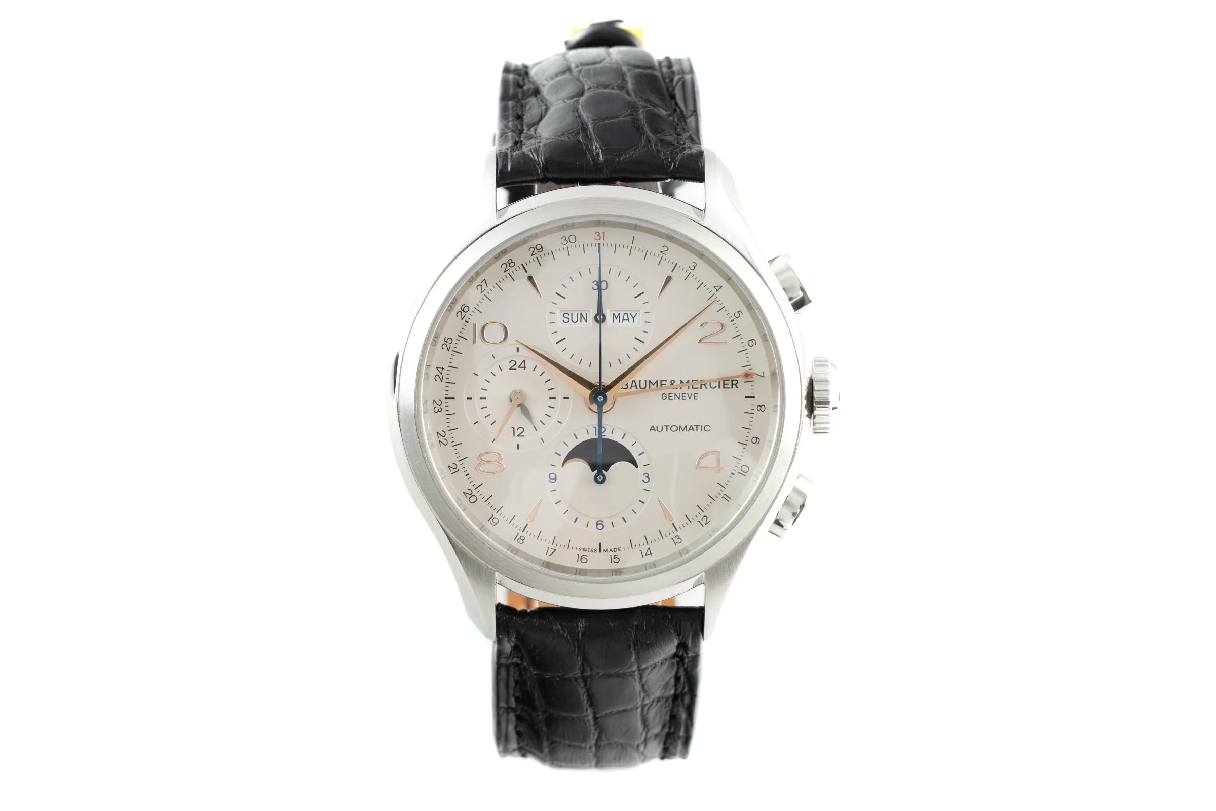 Baume & Mercier Clifton chronograph steel automatic men's watch 65793 LP: 5000EUR  [2110689] - Image 4