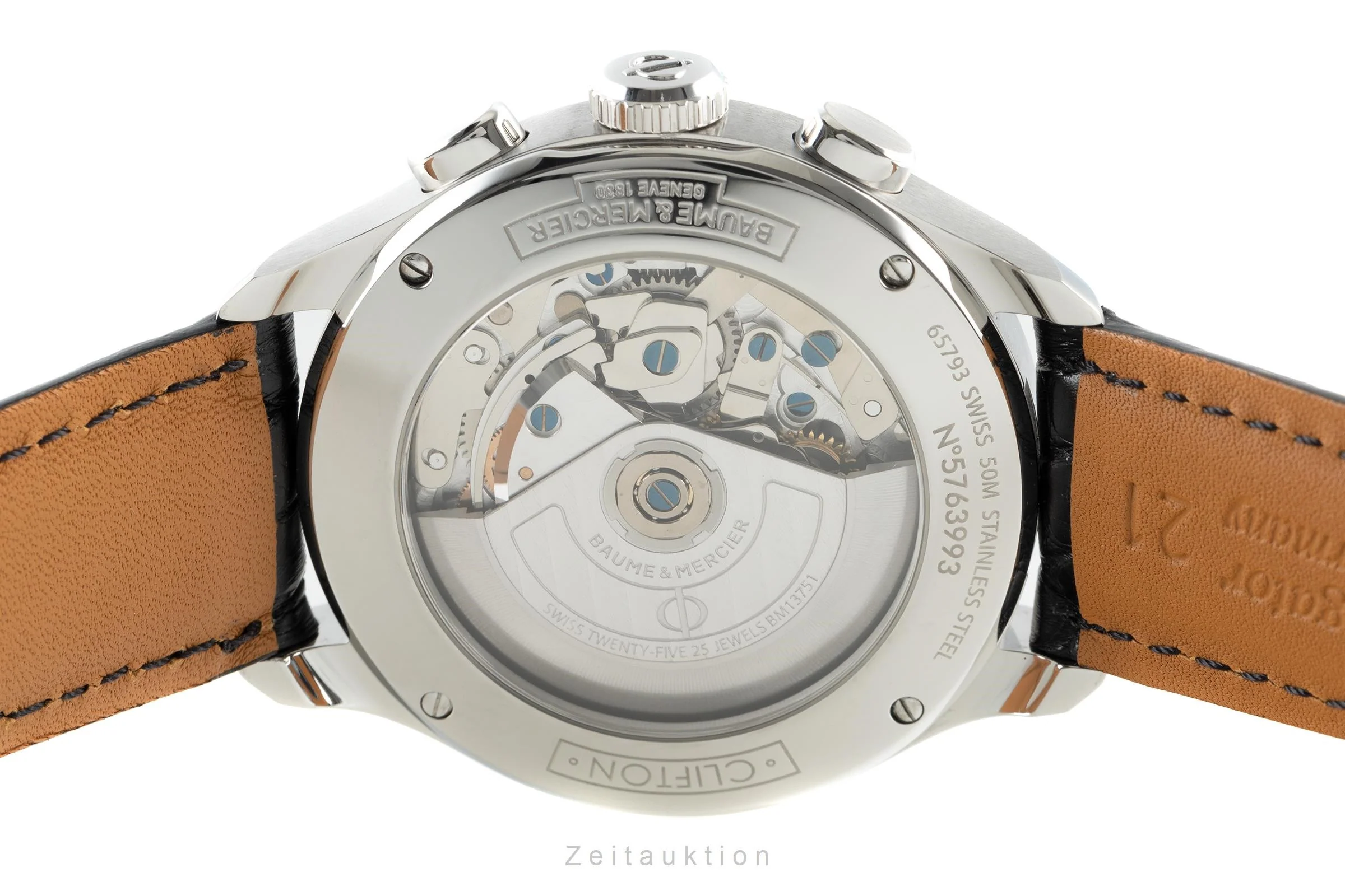 Baume & Mercier Clifton chronograph steel automatic men's watch 65793 LP: 5000EUR  [2110689] - Image 9