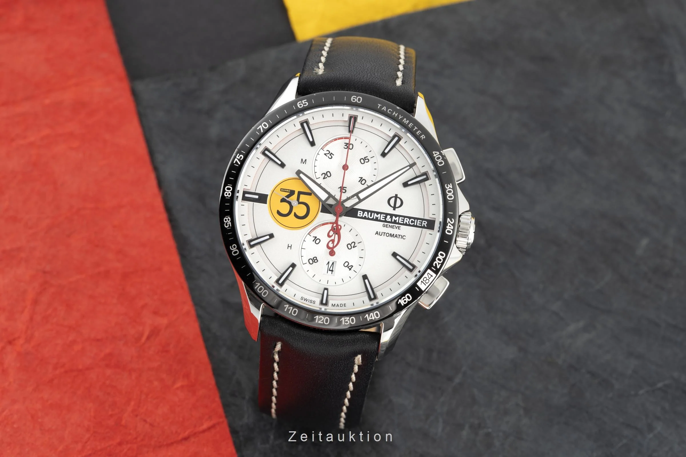 Baume & Mercier Clifton chronograph steel automatic men's watch 65843 LP: 4050EUR Limited  [2110690] - Image 2