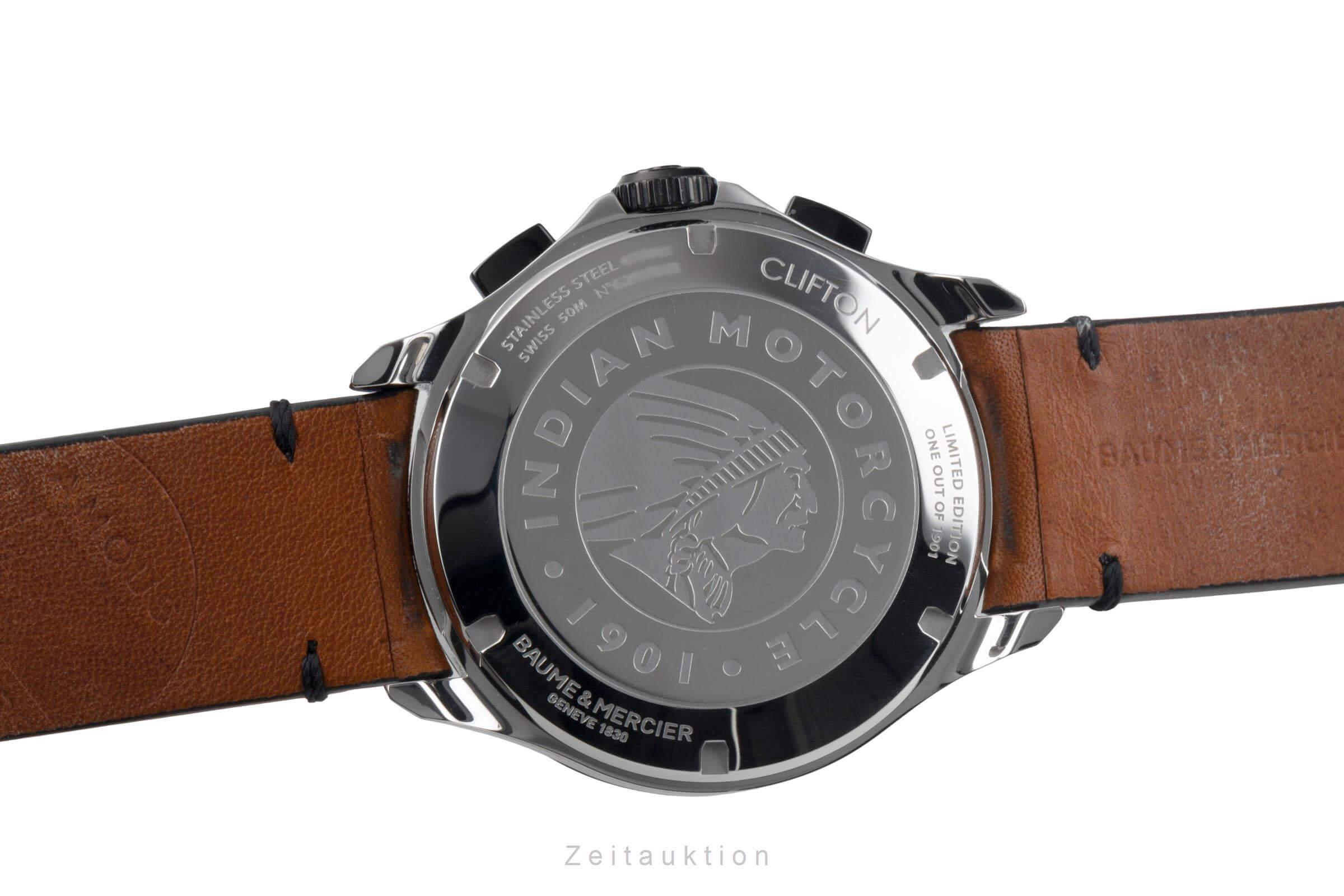 Baume & Mercier Clifton chronograph steel automatic men's watch 65843 M0A10402 LP: 4900EUR Limited  [2500569] - Image 10